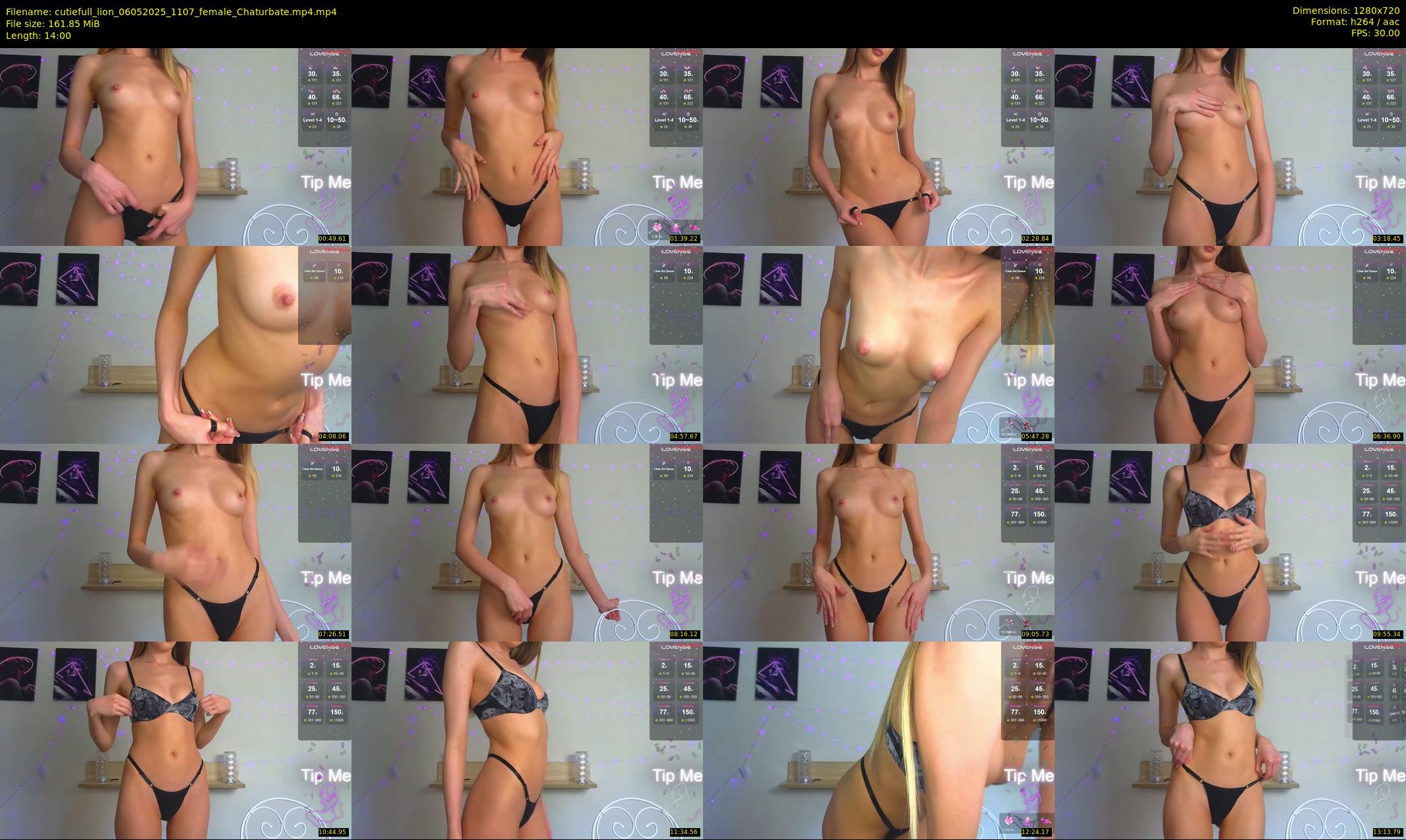cutiefull_lion — 14 minute Chaturbate female cam show recording, 720p, May 6, 2025