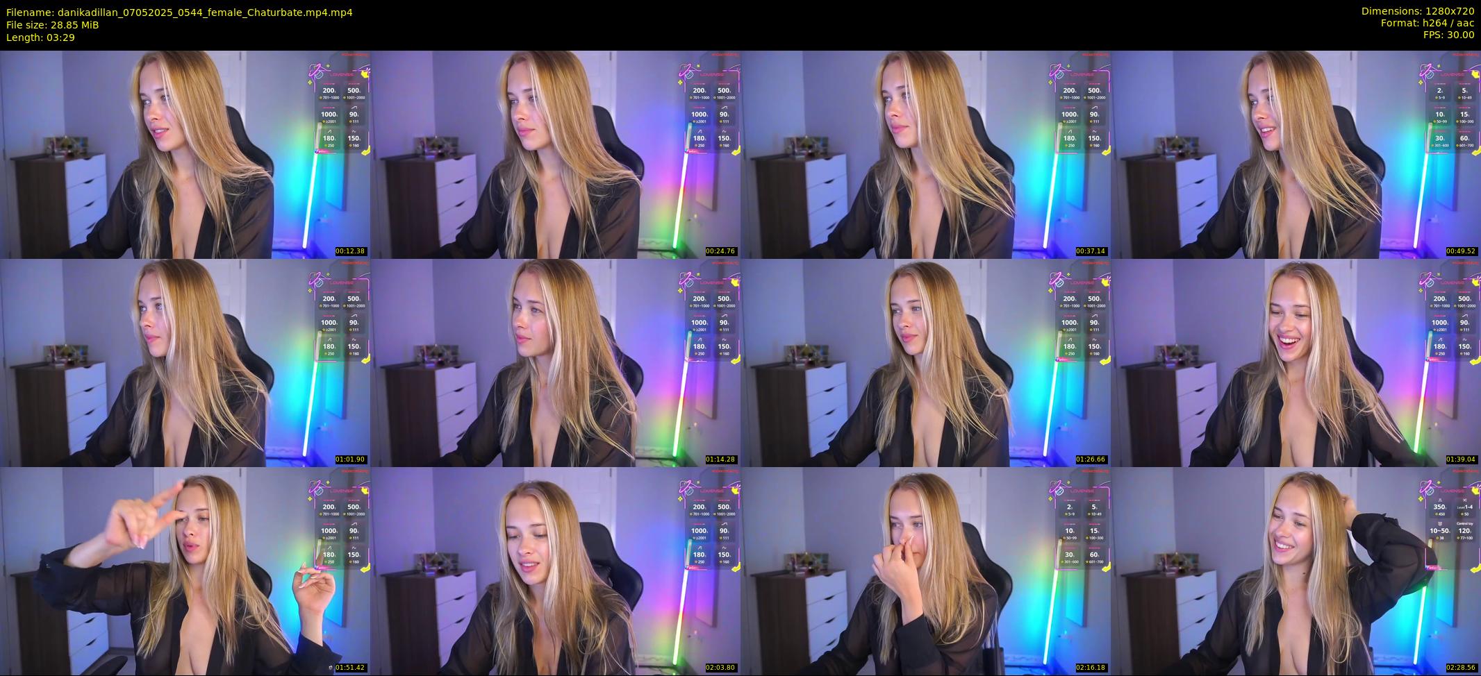 danikadillan — 4 minute Chaturbate female cam show recording, 720p, May 7, 2025