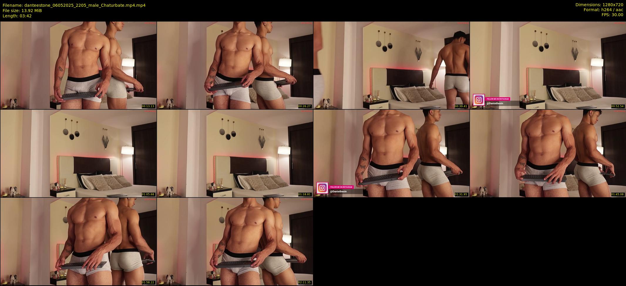danteestone — 4 minute Chaturbate male cam show recording, 720p, May 6, 2025