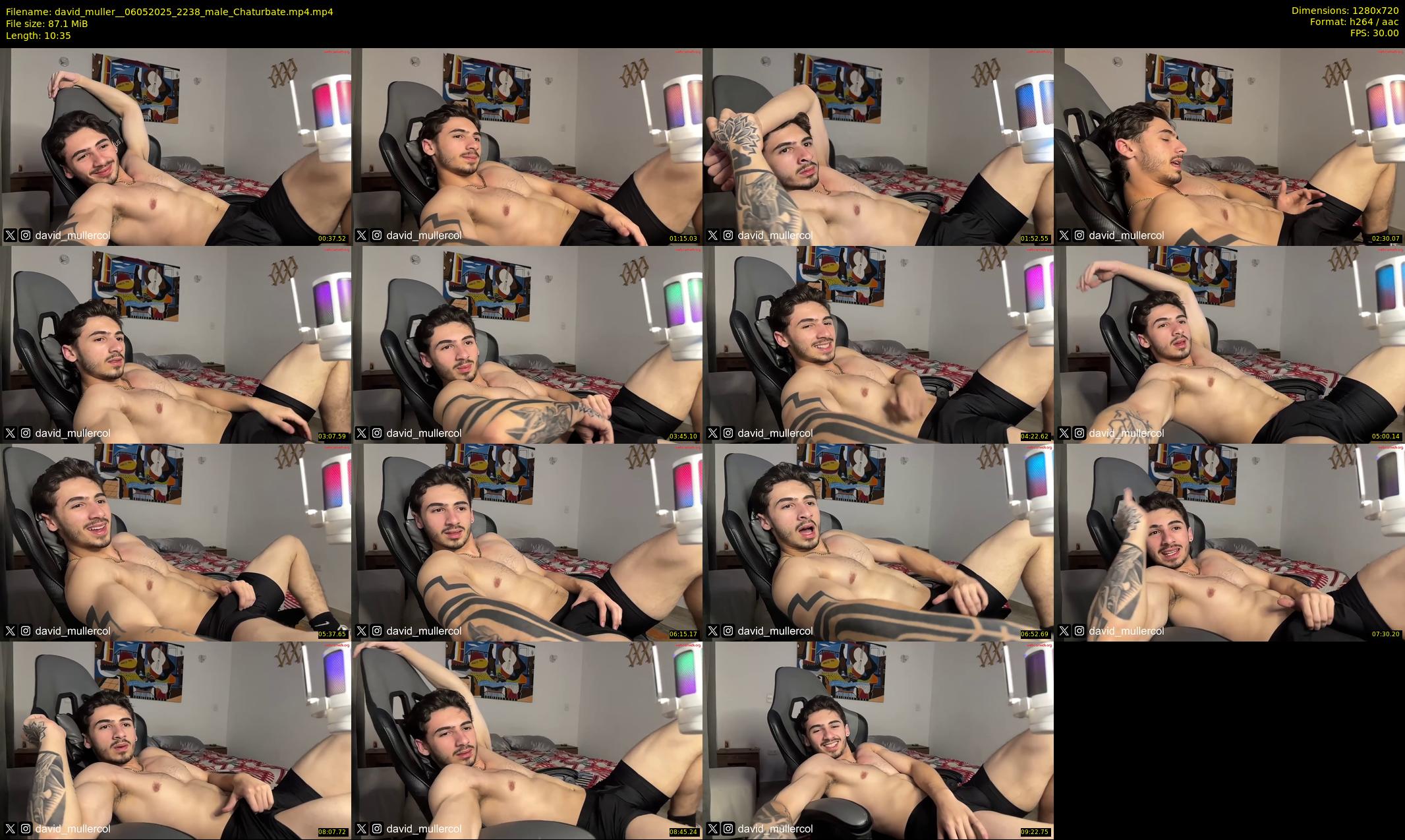 david_muller_ — 11 minute Chaturbate male cam show recording, 720p, May 6, 2025