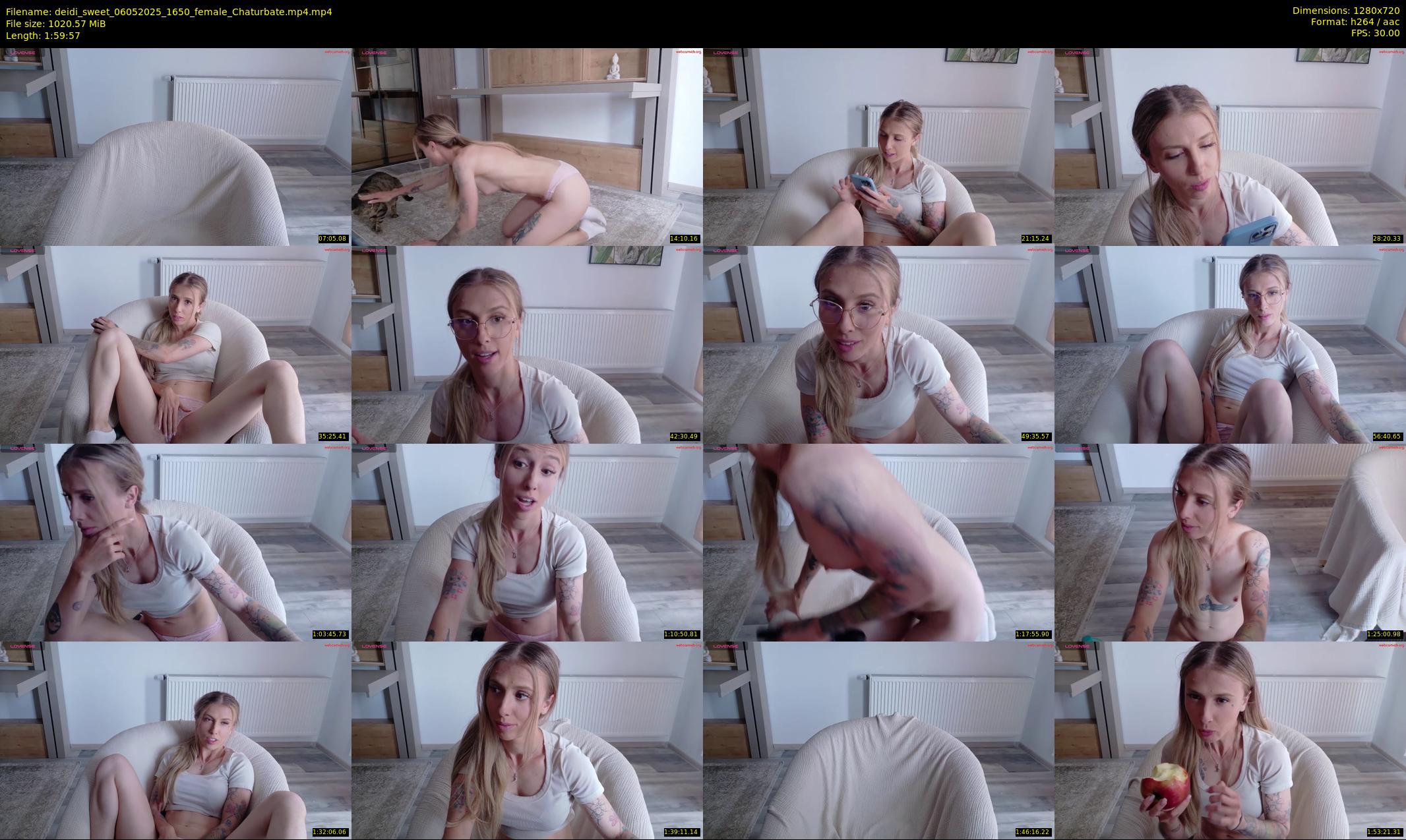deidi_sweet — 120 minute Chaturbate female cam show recording, 720p, May 6, 2025