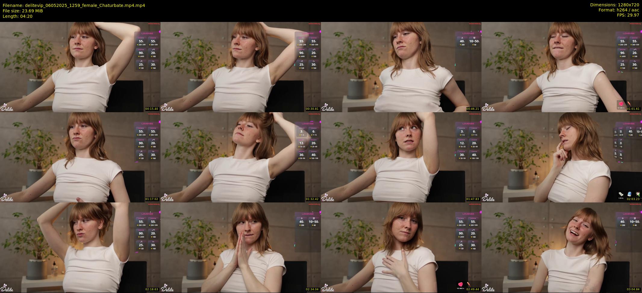 delitevip — 5 minute Chaturbate female cam show recording, 720p, May 6, 2025