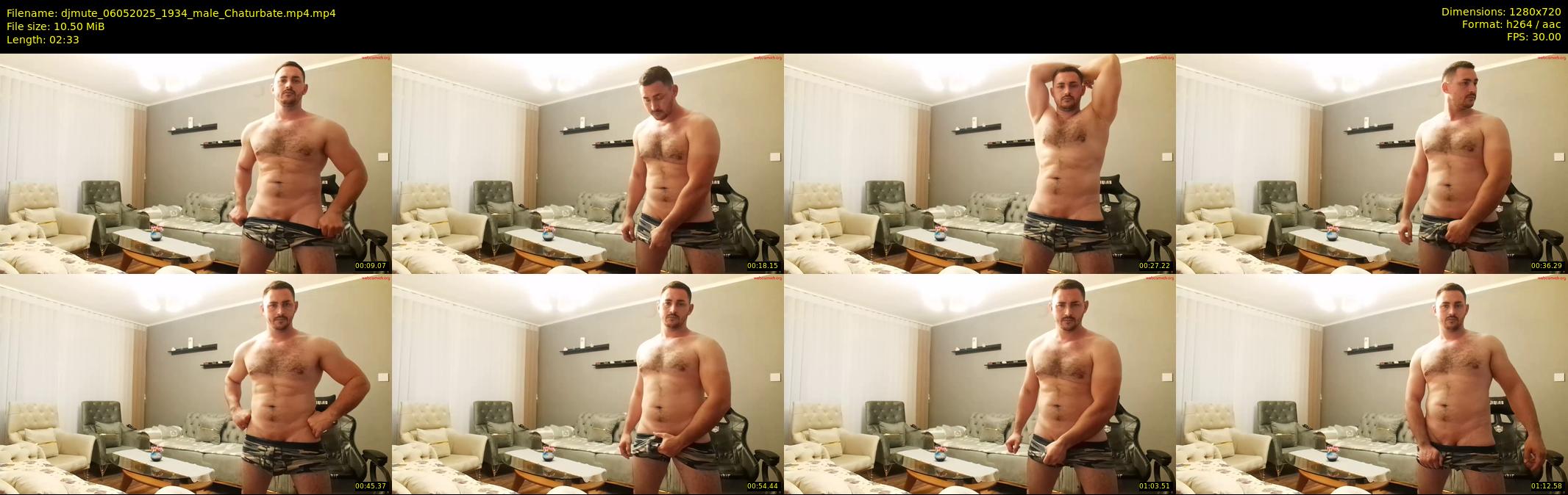 djmute — 3 minute Chaturbate male cam show recording, 720p, May 6, 2025