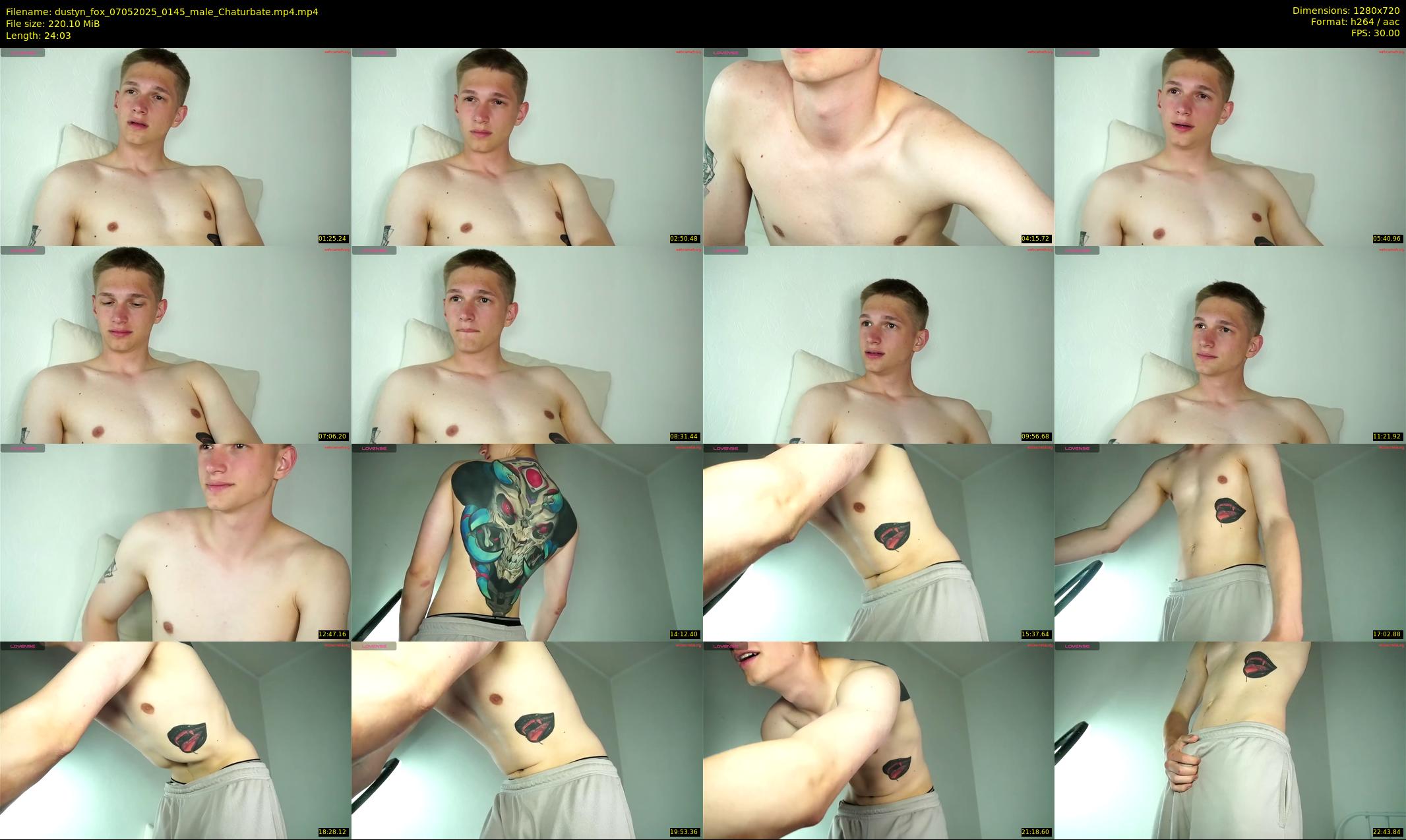 dustyn_fox — 25 minute Chaturbate male cam show recording, 720p, May 7, 2025