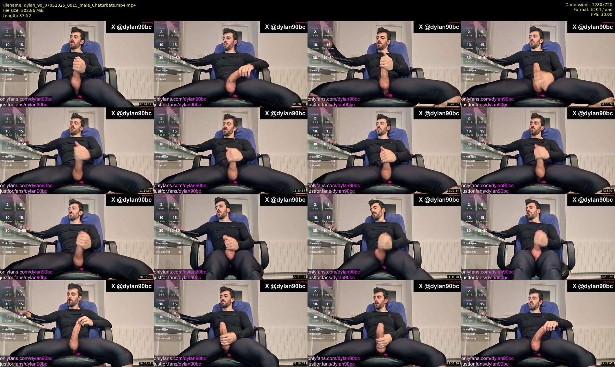 dylan_90 — 38 minute Chaturbate male cam show recording, 720p, May 7, 2025