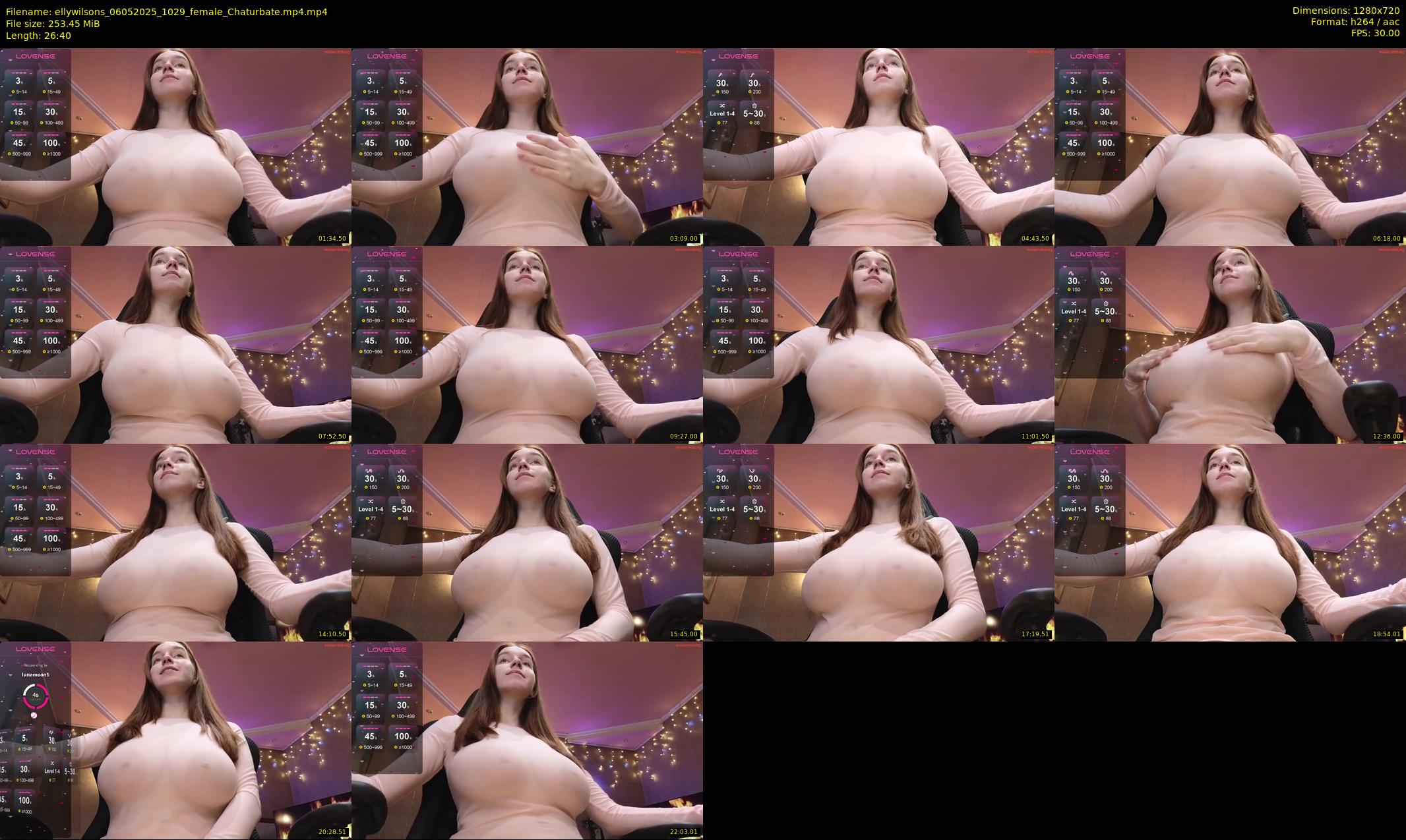 ellywilsons — 27 minute Chaturbate female cam show recording, 720p, May 6, 2025
