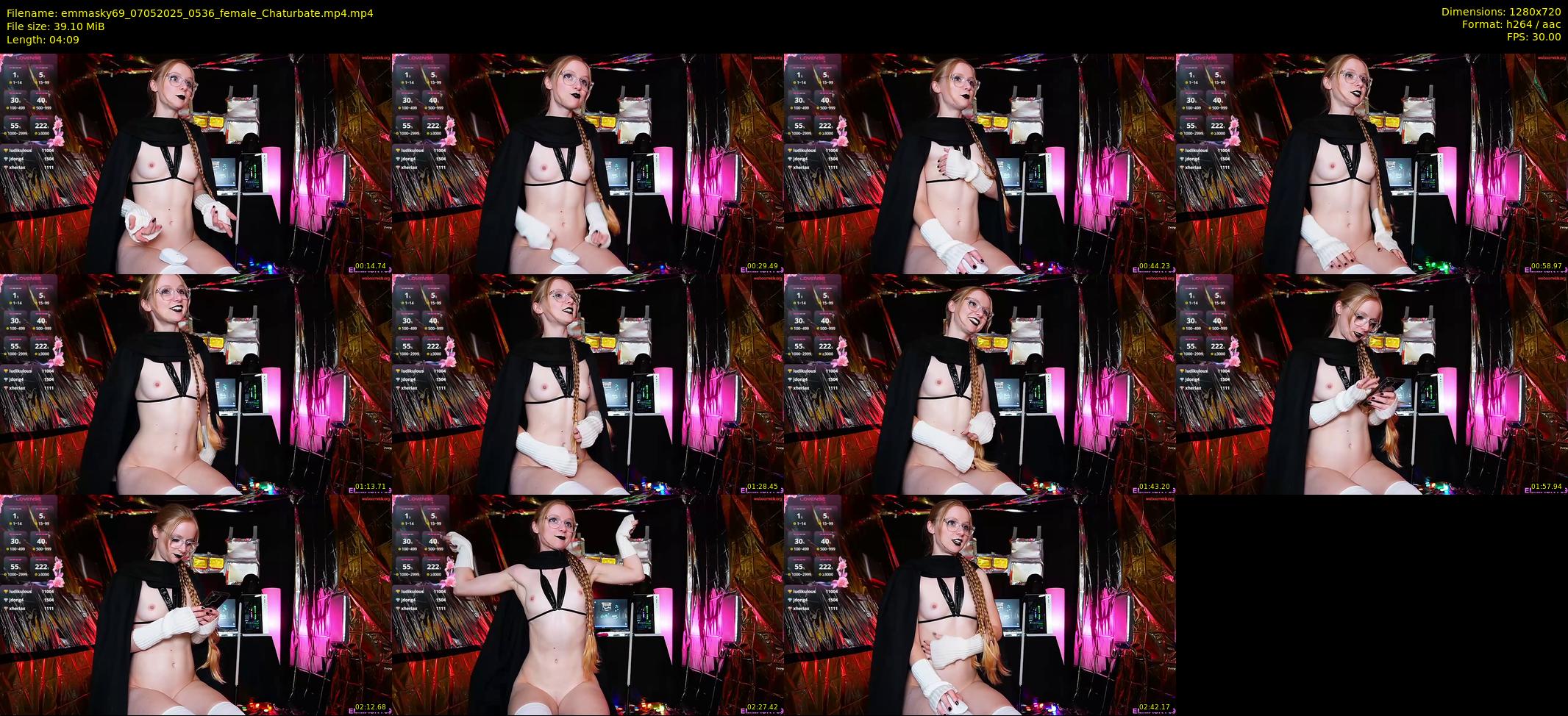 emmasky69 — 5 minute Chaturbate female cam show recording, 720p, May 7, 2025