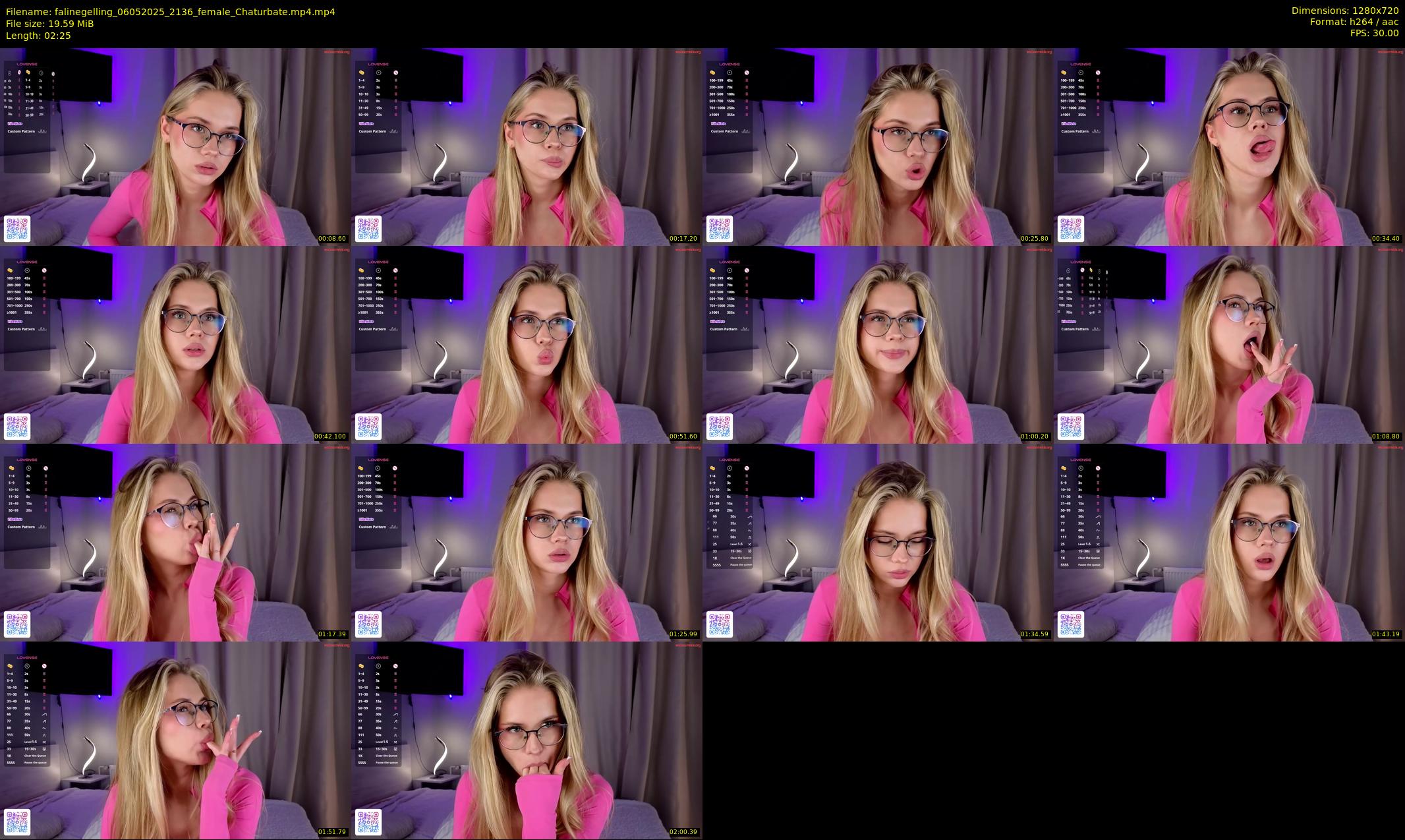 falinegelling — 3 minute Chaturbate female cam show recording, 720p, May 6, 2025
