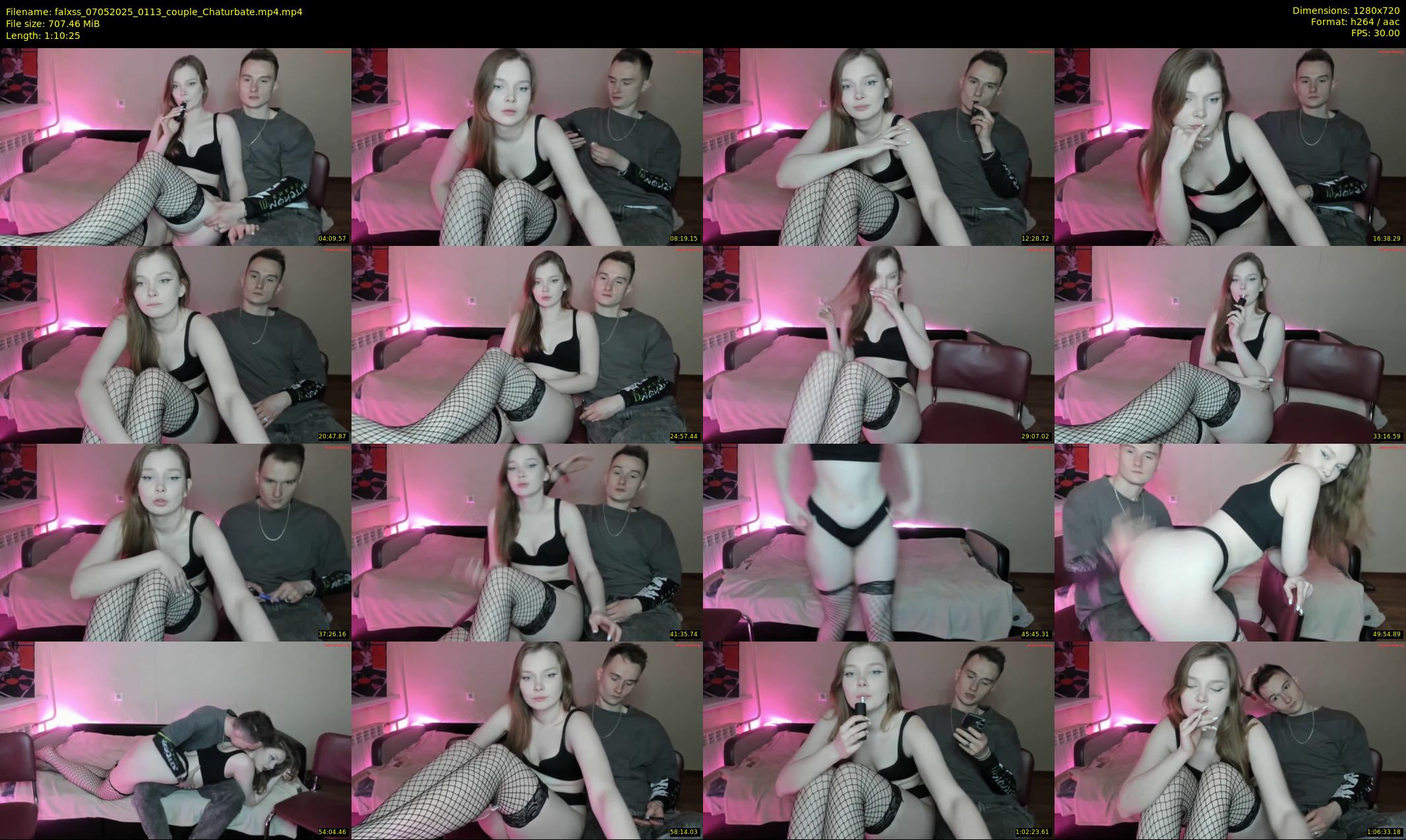 falxss — 71 minute Chaturbate couple cam show recording, 720p, May 7, 2025