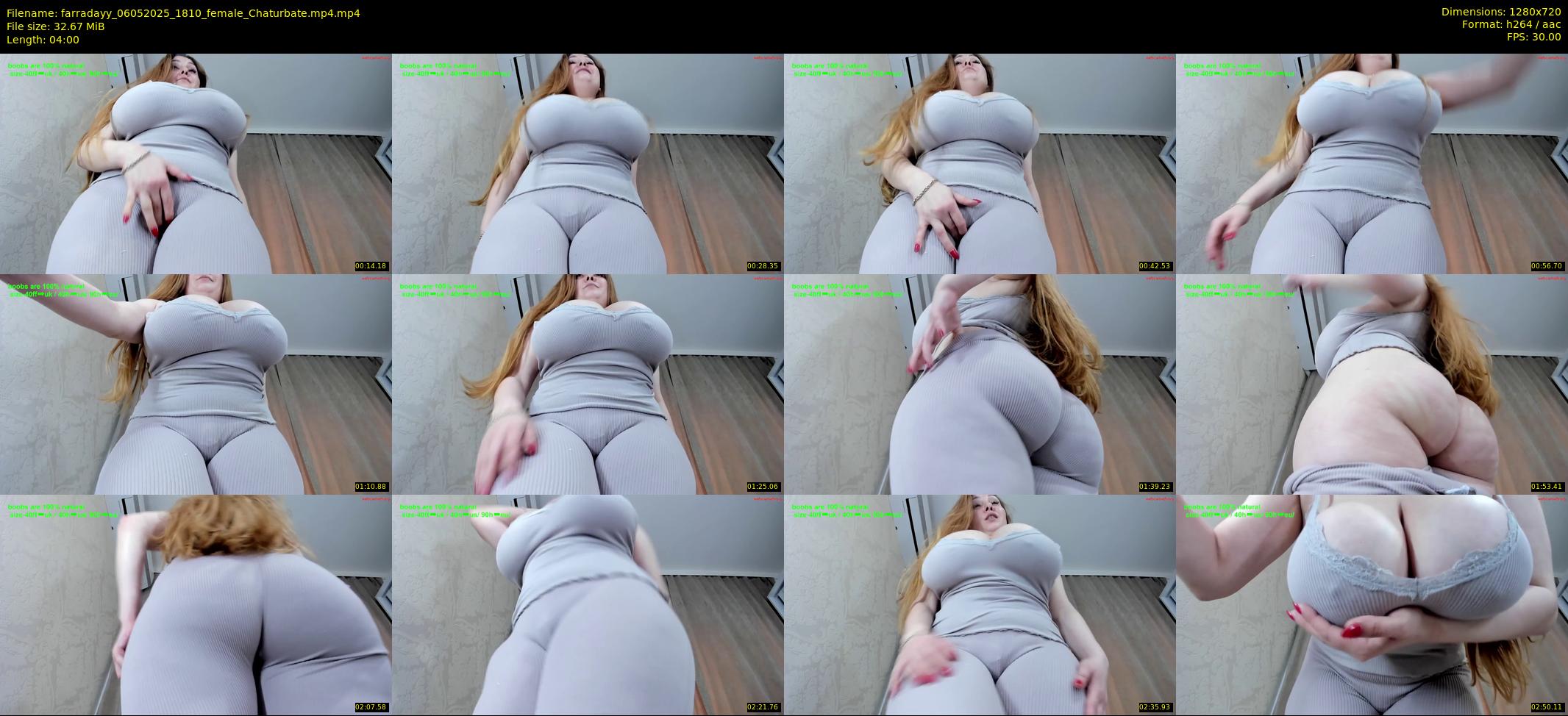 farradayy — 4 minute Chaturbate female cam show recording, 720p, May 6, 2025