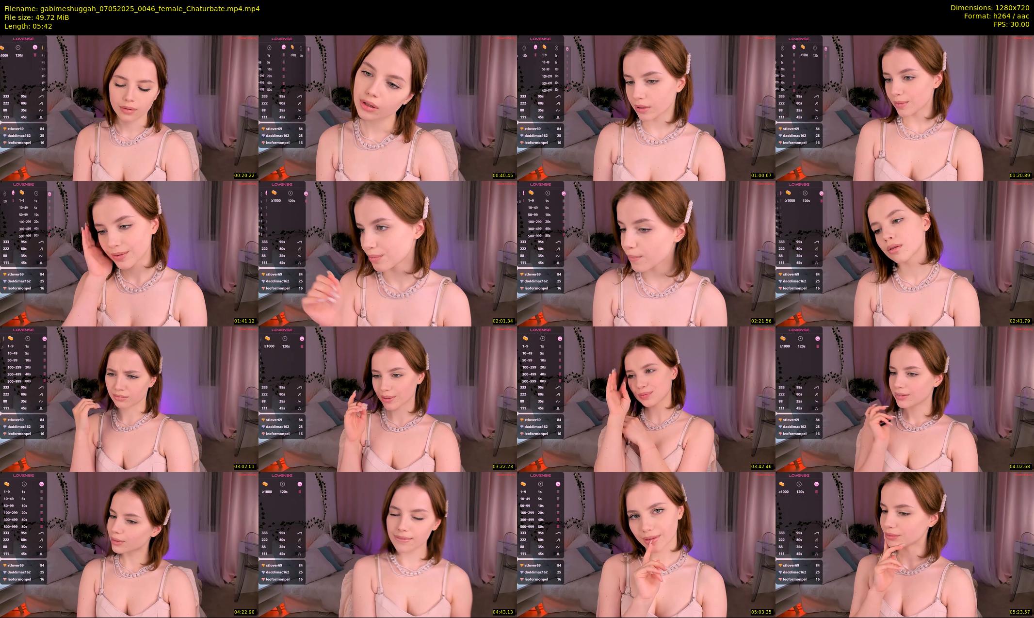 gabimeshuggah — 6 minute Chaturbate female cam show recording, 720p, May 7, 2025
