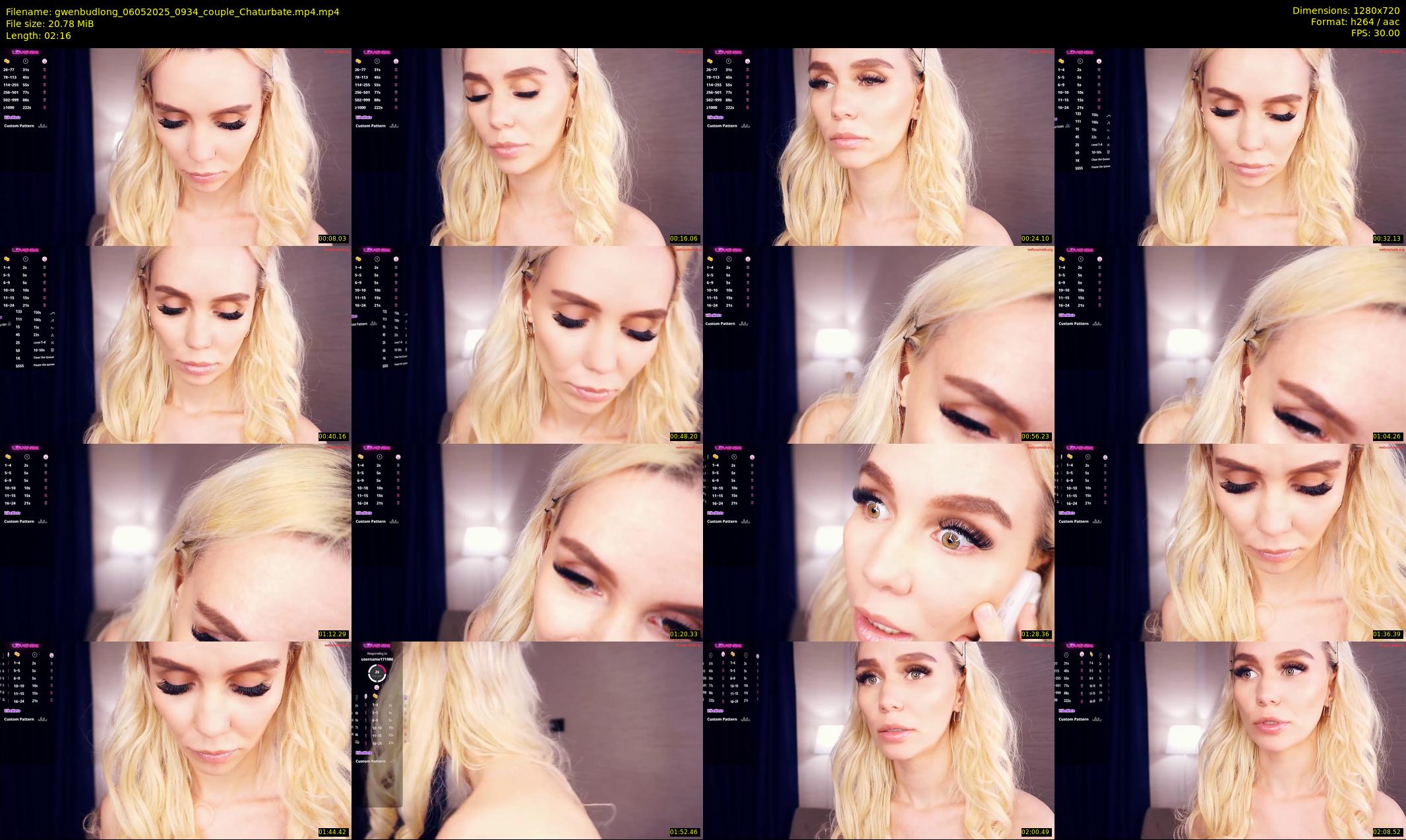 gwenbudlong — 3 minute Chaturbate female cam show recording, 720p, May 6, 2025