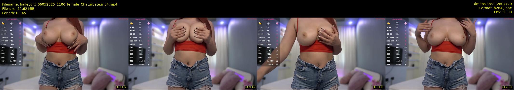 haileygrx — 4 minute Chaturbate female cam show recording, 720p, May 6, 2025