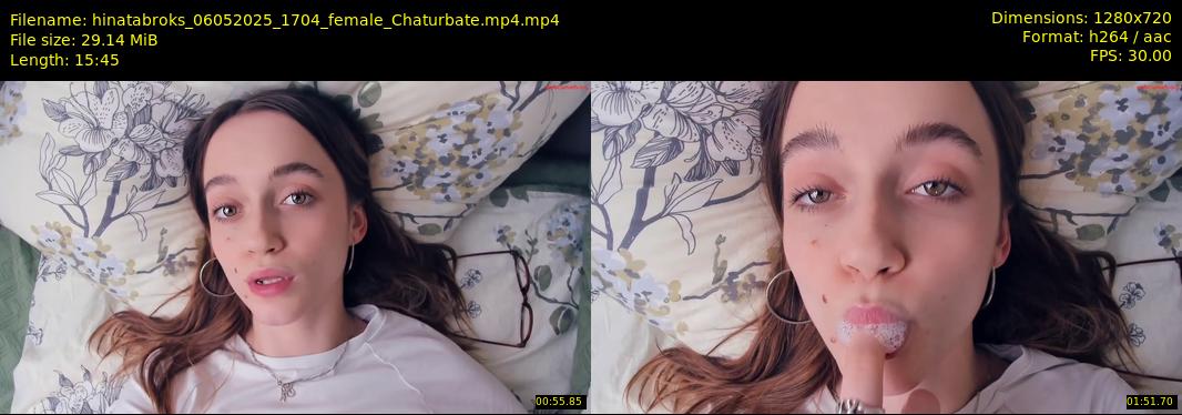 hinatabroks — 16 minute Chaturbate female cam show recording, 720p, May 6, 2025