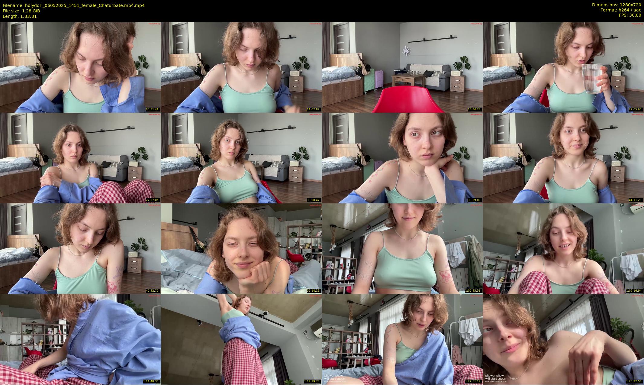 holydori — 94 minute Chaturbate female cam show recording, 720p, May 6, 2025