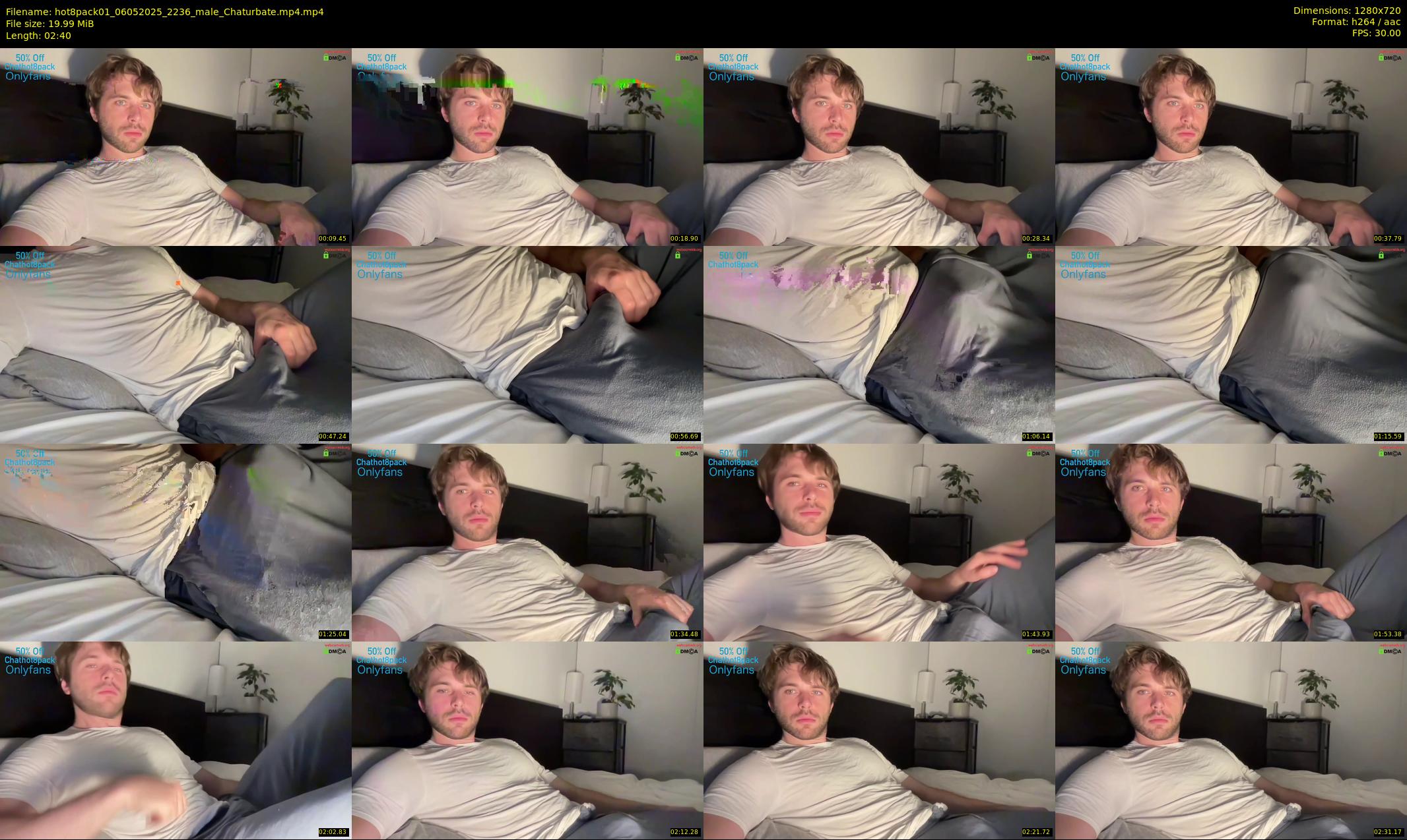 hot8pack01 — 3 minute Chaturbate male cam show recording, 720p, May 6, 2025
