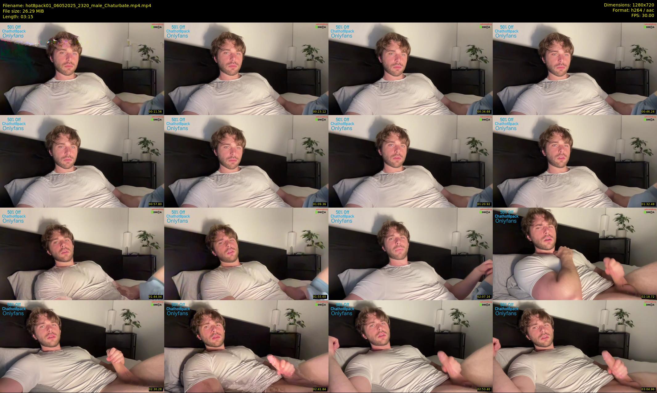 hot8pack01 — 4 minute Chaturbate male cam show recording, 720p, May 6, 2025