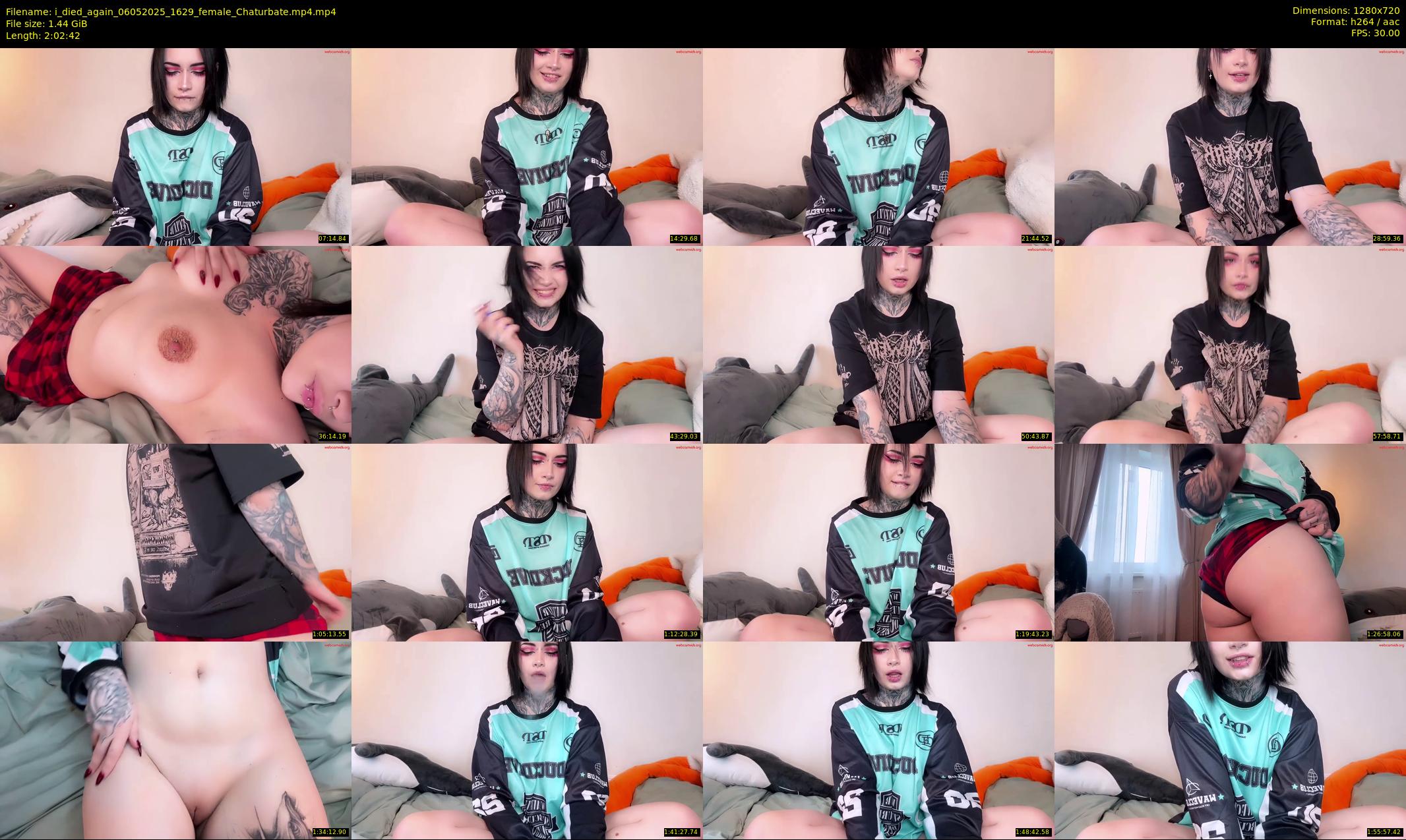 i_died_again — 123 minute Chaturbate female cam show recording, 720p, May 6, 2025