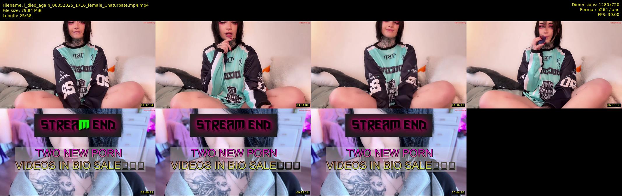 i_died_again — 26 minute Chaturbate female cam show recording, 720p, May 6, 2025