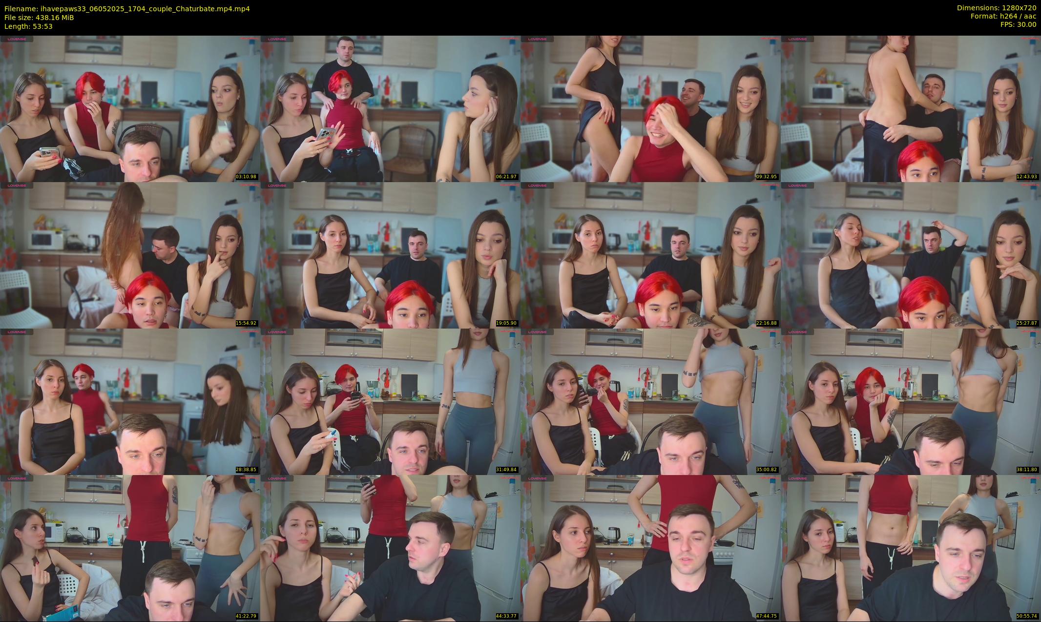 ihavepaws33 — 54 minute Chaturbate couple cam show recording, 720p, May 6, 2025