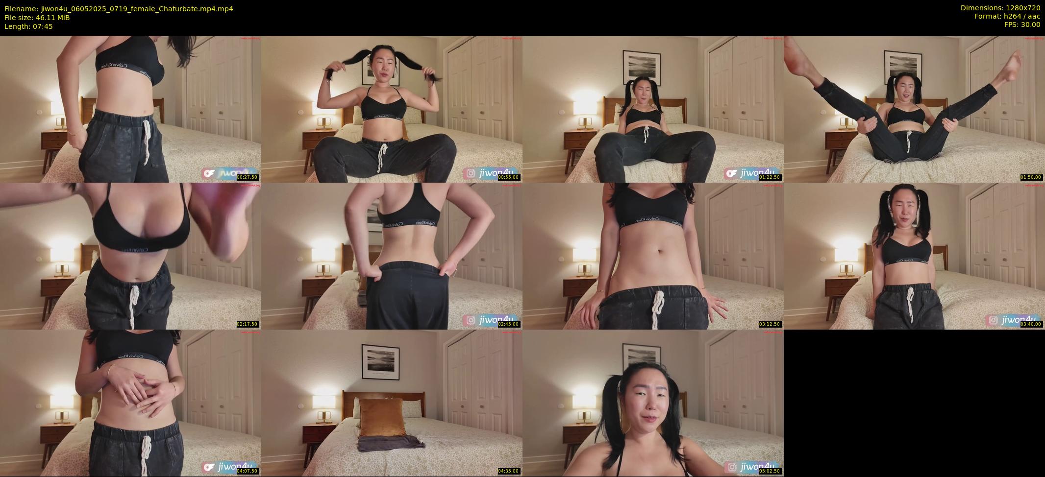 jiwon4u — 8 minute Chaturbate female cam show recording, 720p, May 6, 2025