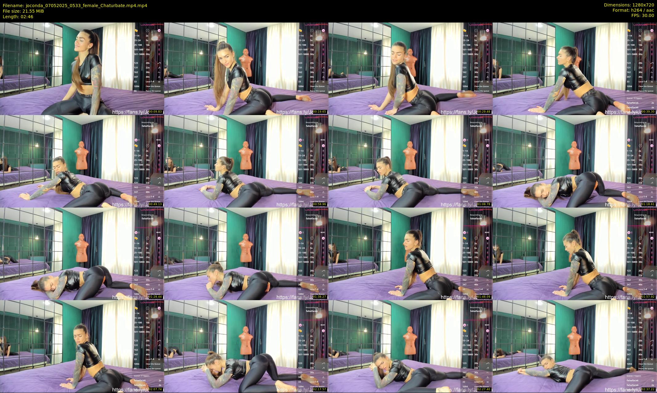 joconda — 3 minute Chaturbate female cam show recording, 720p, May 7, 2025