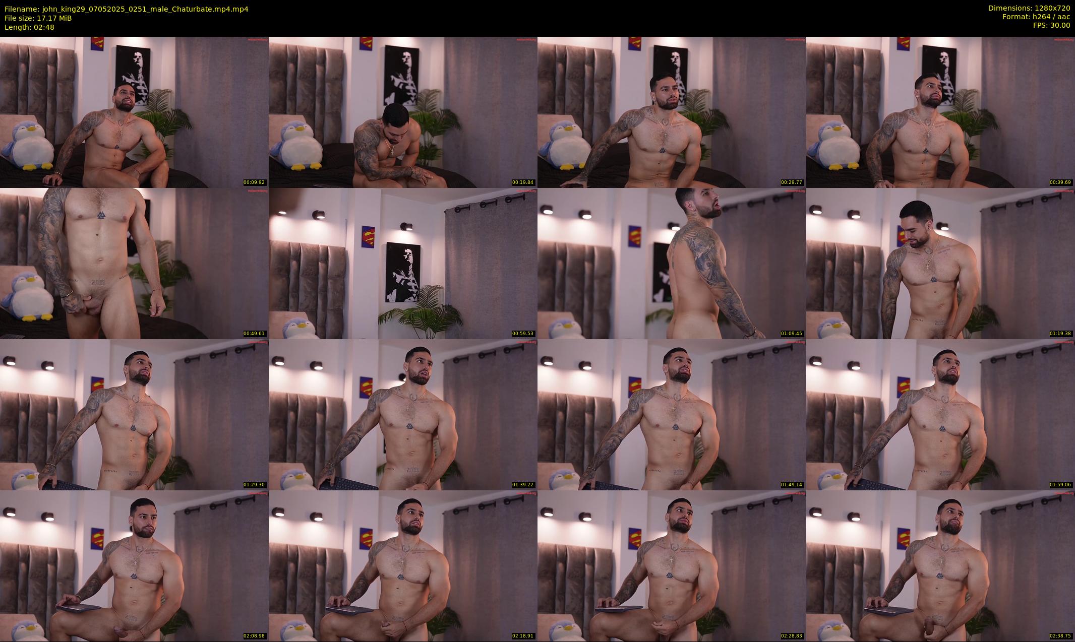 john_king29 — 3 minute Chaturbate male cam show recording, 720p, May 7, 2025