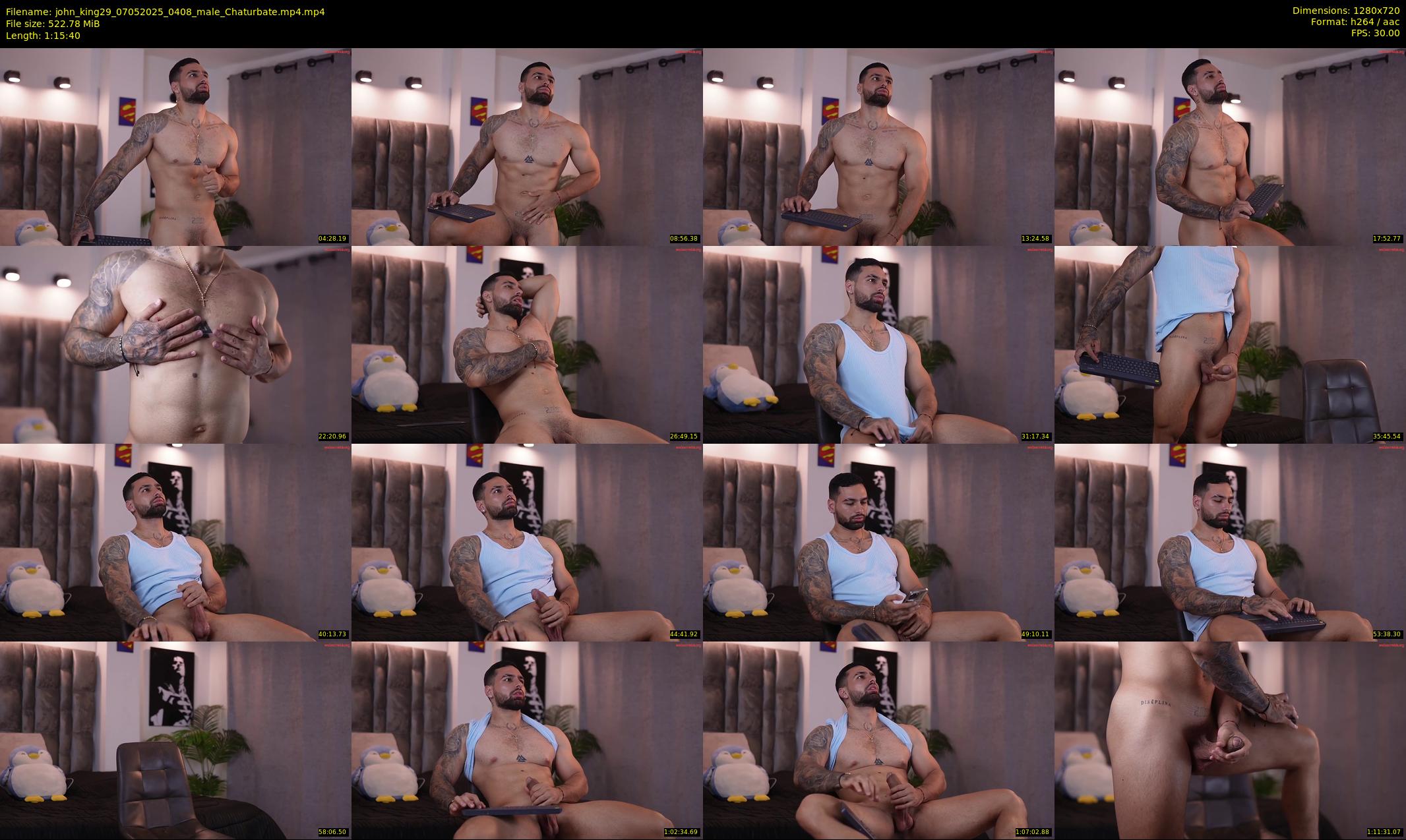 john_king29 — 76 minute Chaturbate male cam show recording, 720p, May 7, 2025