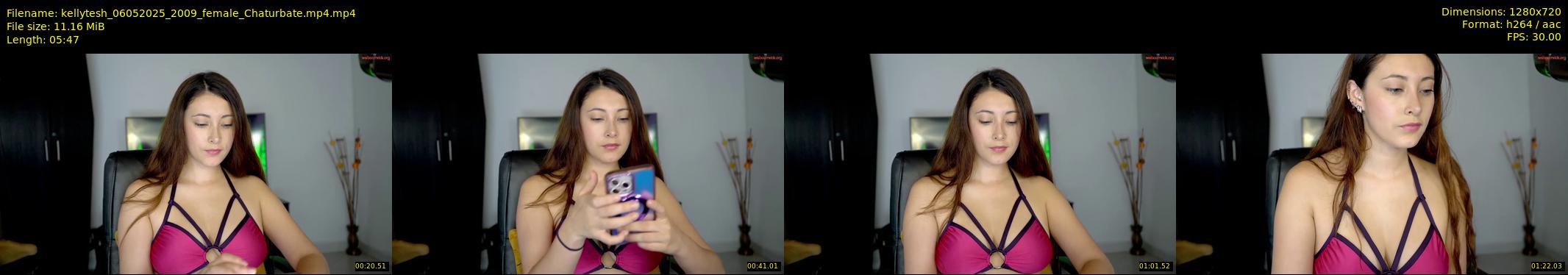 kellytesh — 6 minute Chaturbate female cam show recording, 720p, May 6, 2025