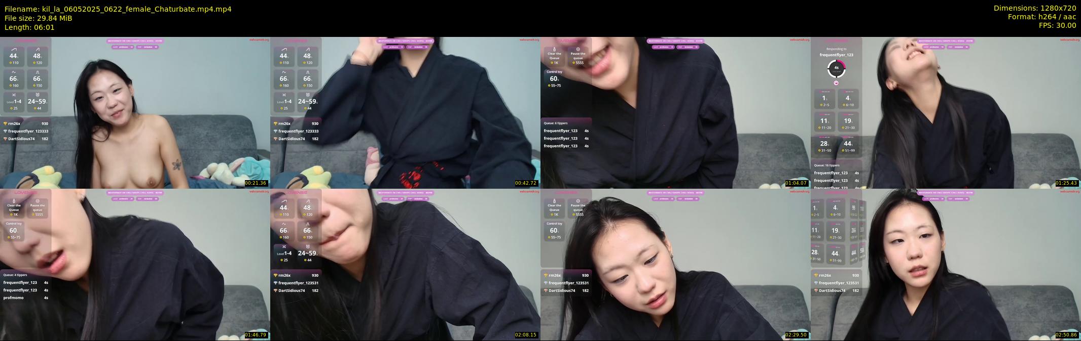 kil_la — 7 minute Chaturbate female cam show recording, 720p, May 6, 2025