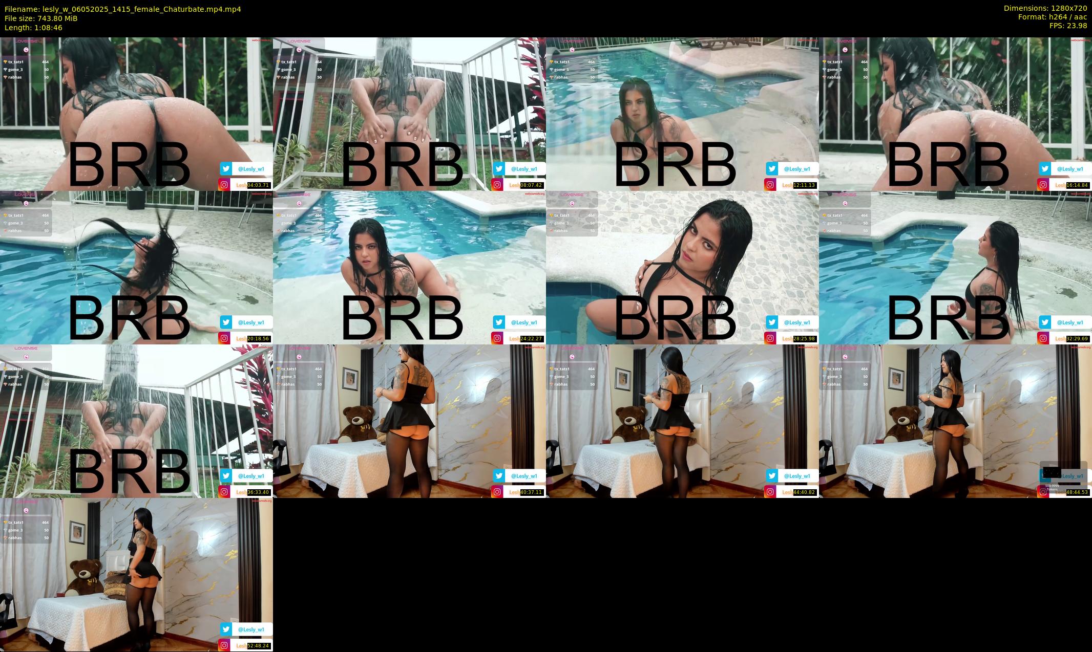 lesly_w — 69 minute Chaturbate female cam show recording, 720p, May 6, 2025