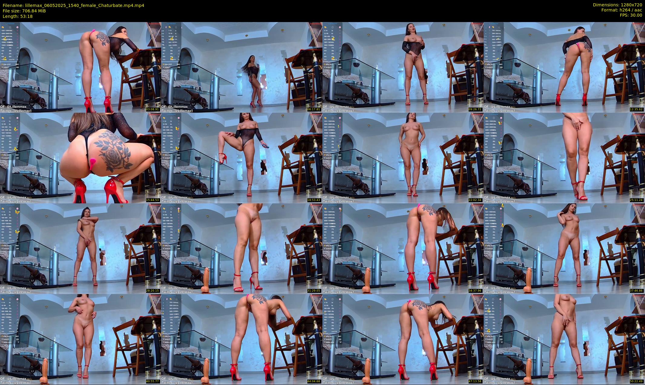lillemax — 54 minute Chaturbate female cam show recording, 720p, May 6, 2025