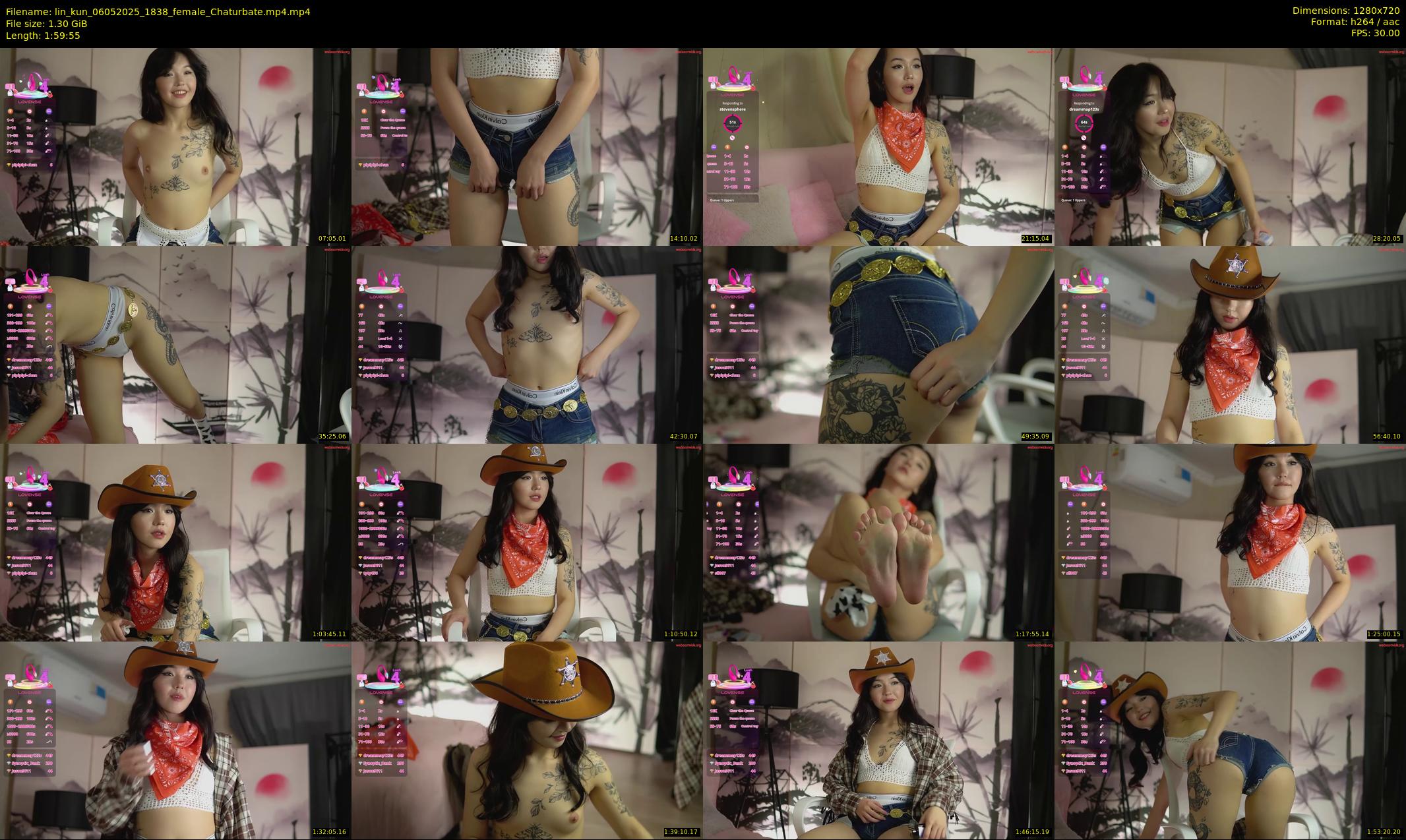 lin_kun — 120 minute Chaturbate female cam show recording, 720p, May 6, 2025