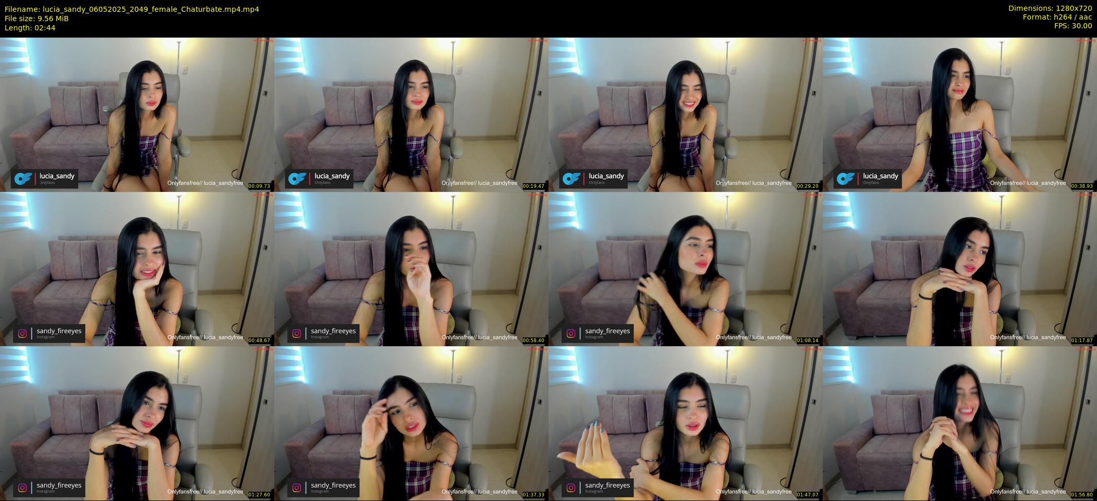 lucia_sandy — 3 minute Chaturbate female cam show recording, 720p, May 6, 2025