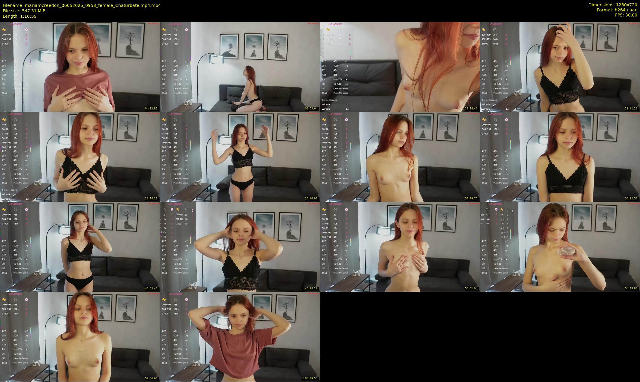 mariamcreedon — 77 minute Chaturbate female cam show recording, 720p, May 6, 2025