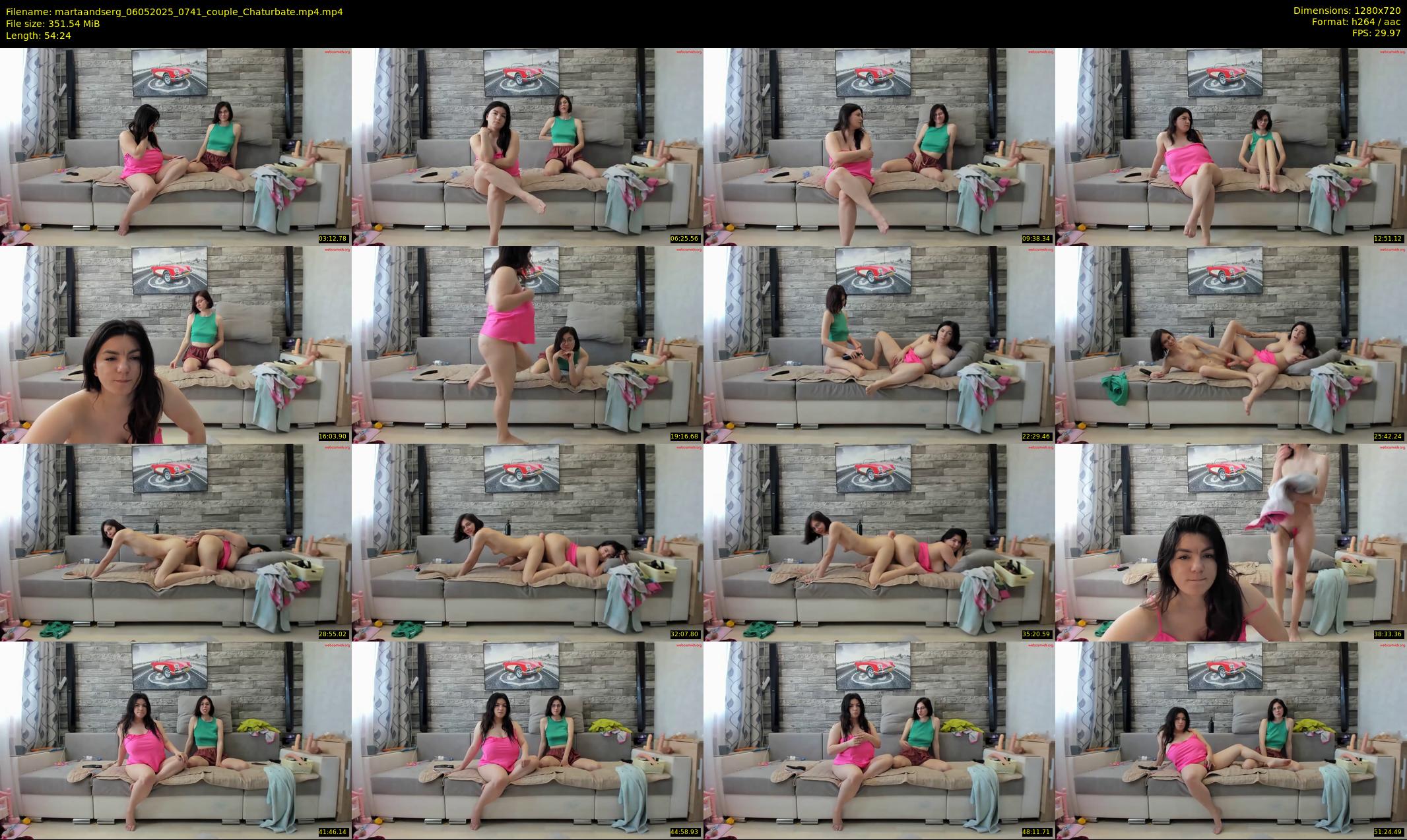 martaandserg — 55 minute Chaturbate female cam show recording, 720p, May 6, 2025