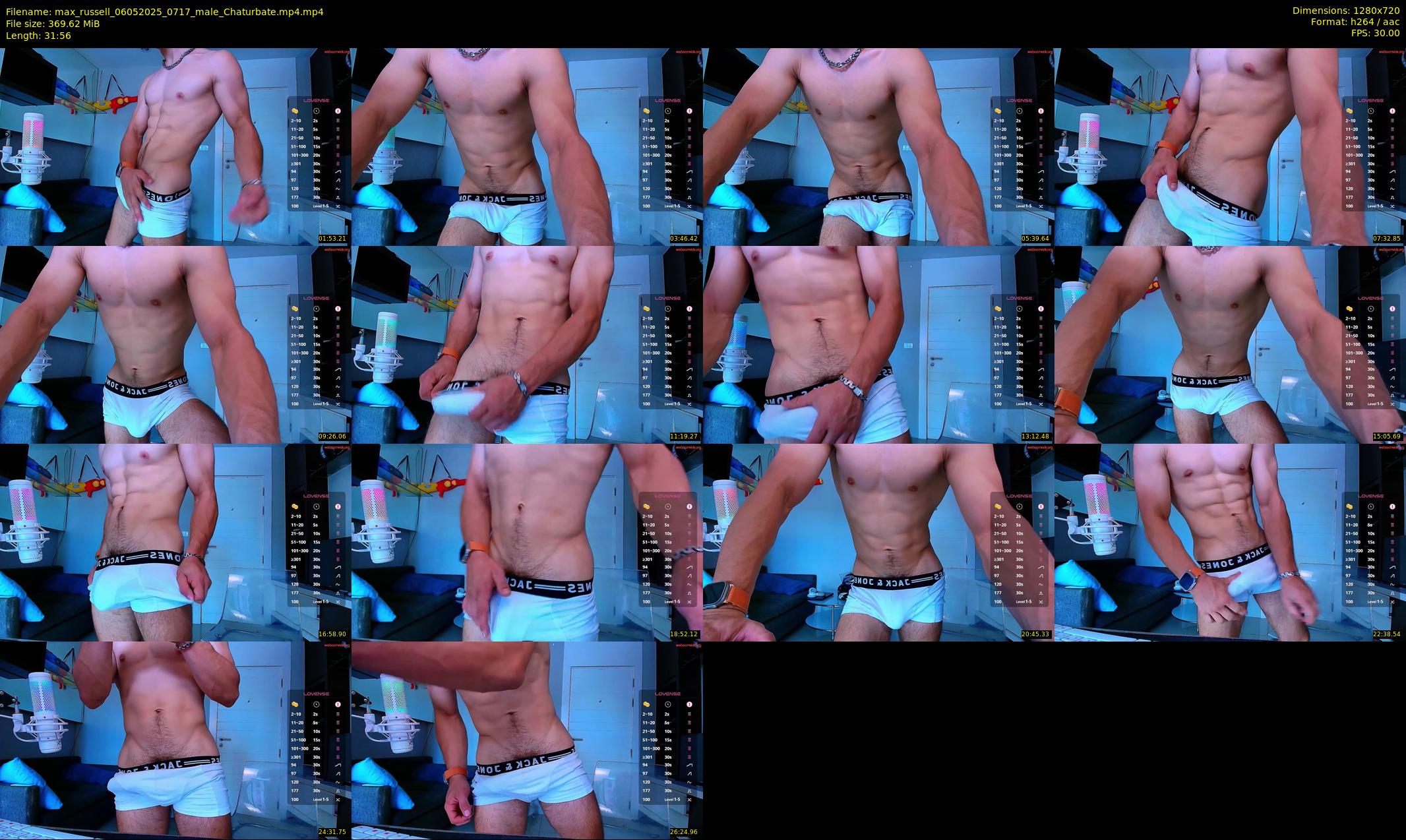 max_russell — 32 minute Chaturbate male cam show recording, 720p, May 6, 2025