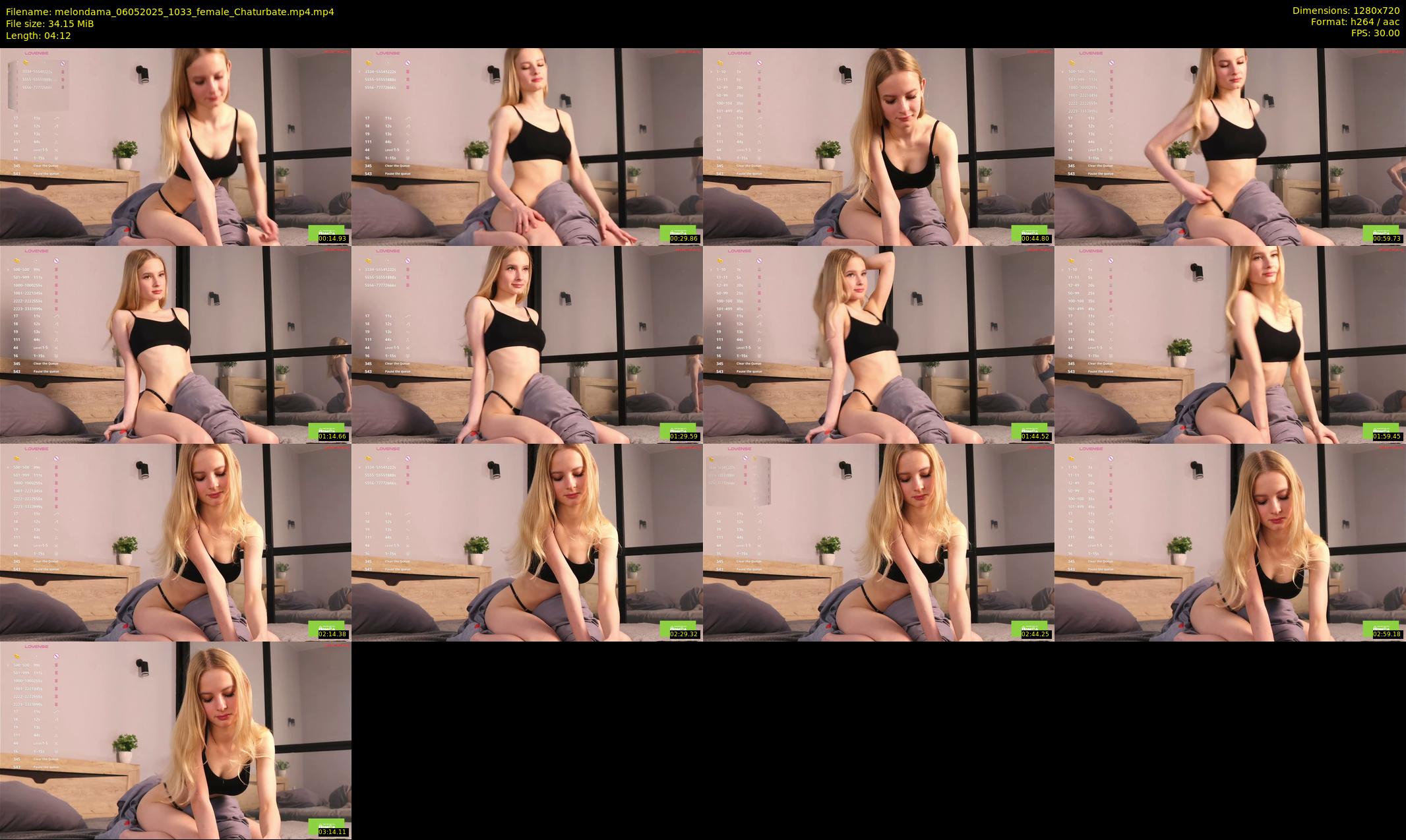 melondama — 5 minute Chaturbate female cam show recording, 720p, May 6, 2025