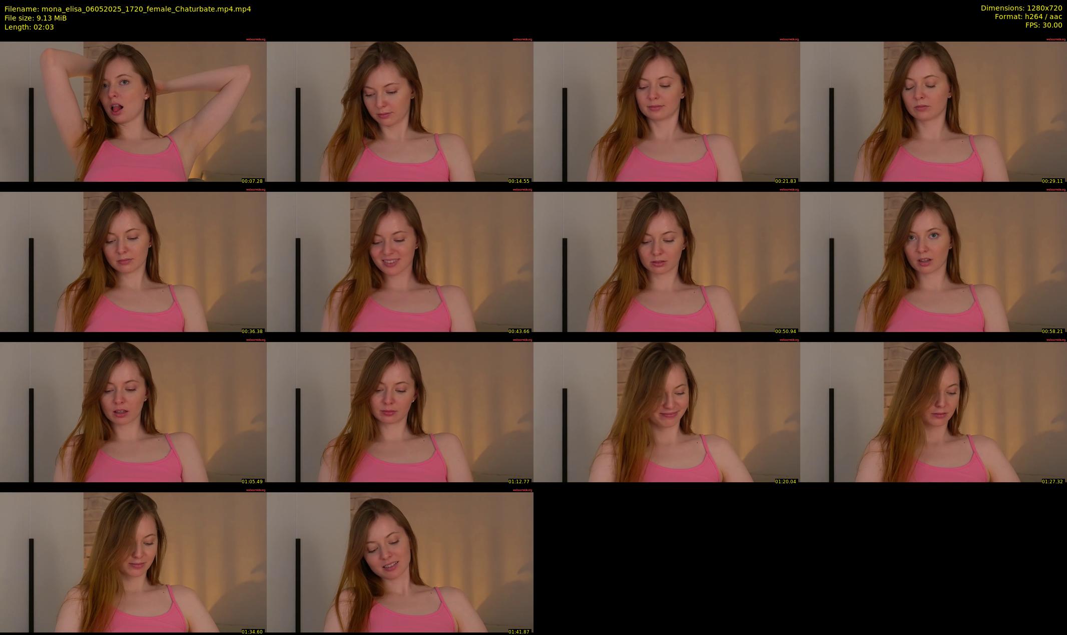 mona_elisa — 3 minute Chaturbate female cam show recording, 720p, May 6, 2025