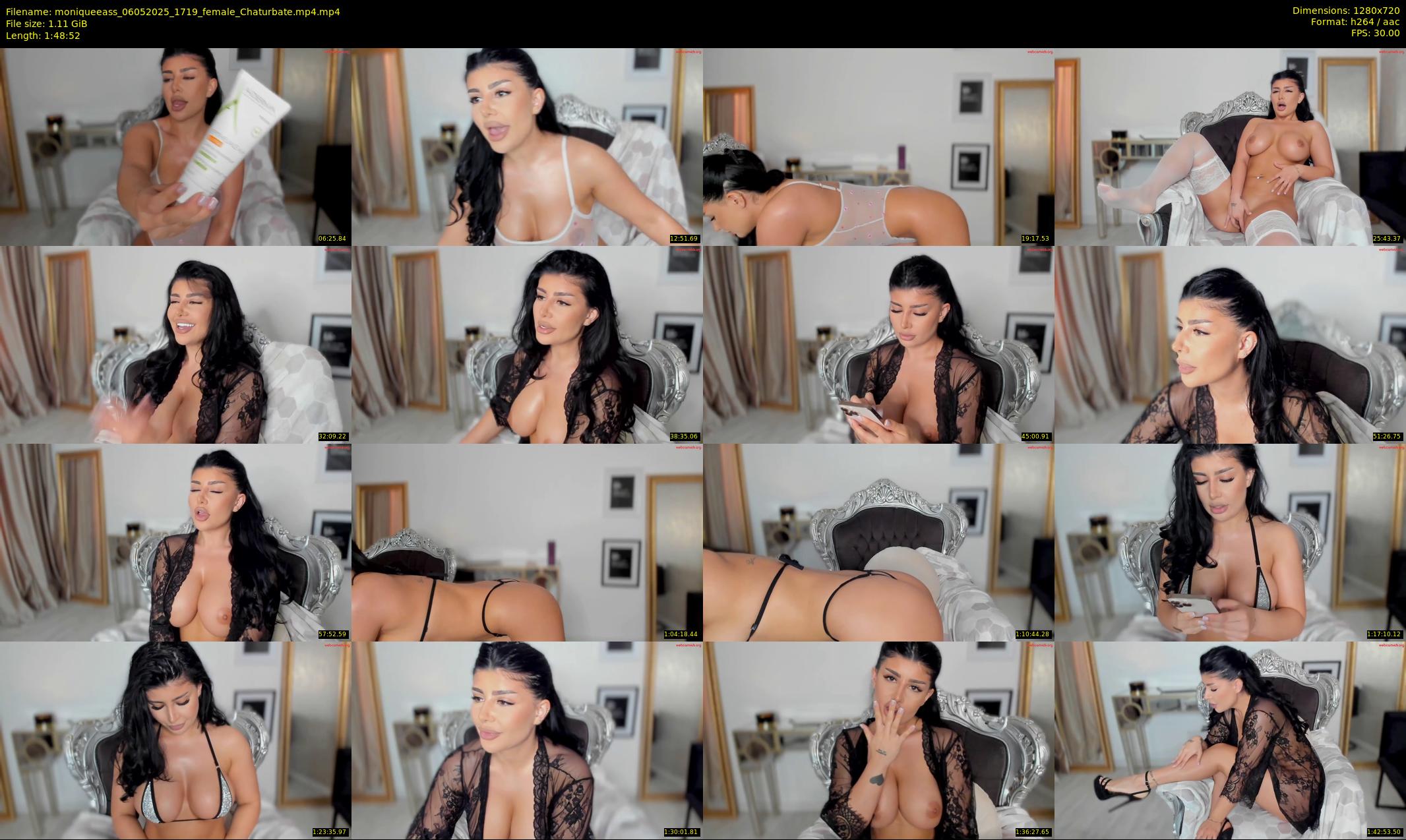 moniqueeass — 109 minute Chaturbate female cam show recording, 720p, May 6, 2025