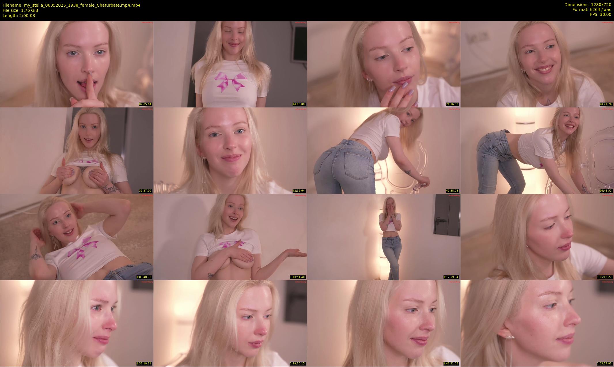 my_stella — 121 minute Chaturbate female cam show recording, 720p, May 6, 2025