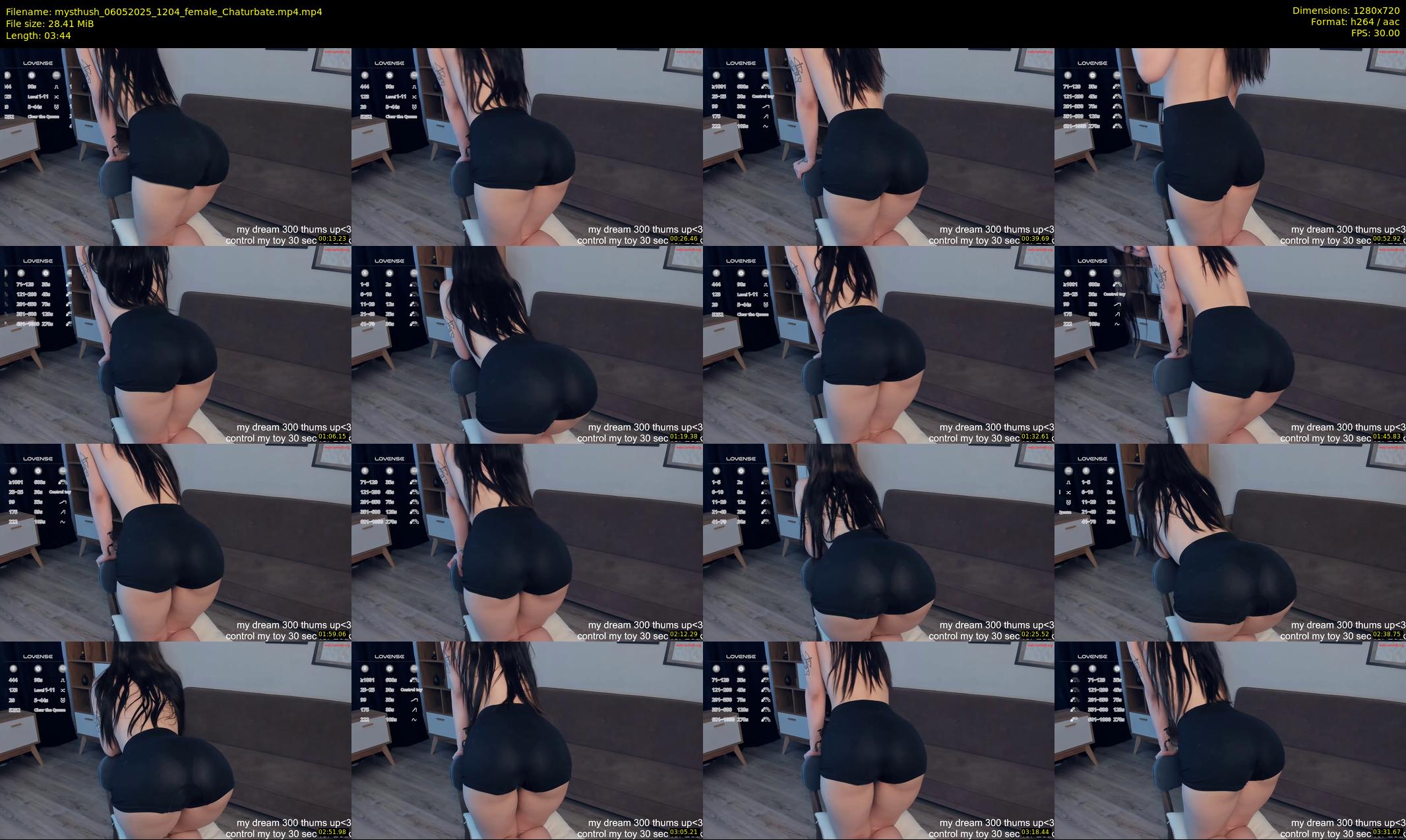 mysthush — 4 minute Chaturbate female cam show recording, 720p, May 6, 2025