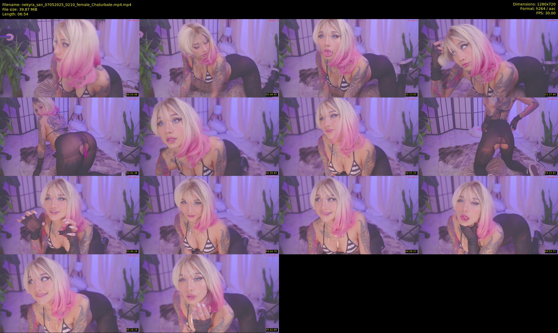 nekyra_san — 7 minute Chaturbate female cam show recording, 720p, May 7, 2025