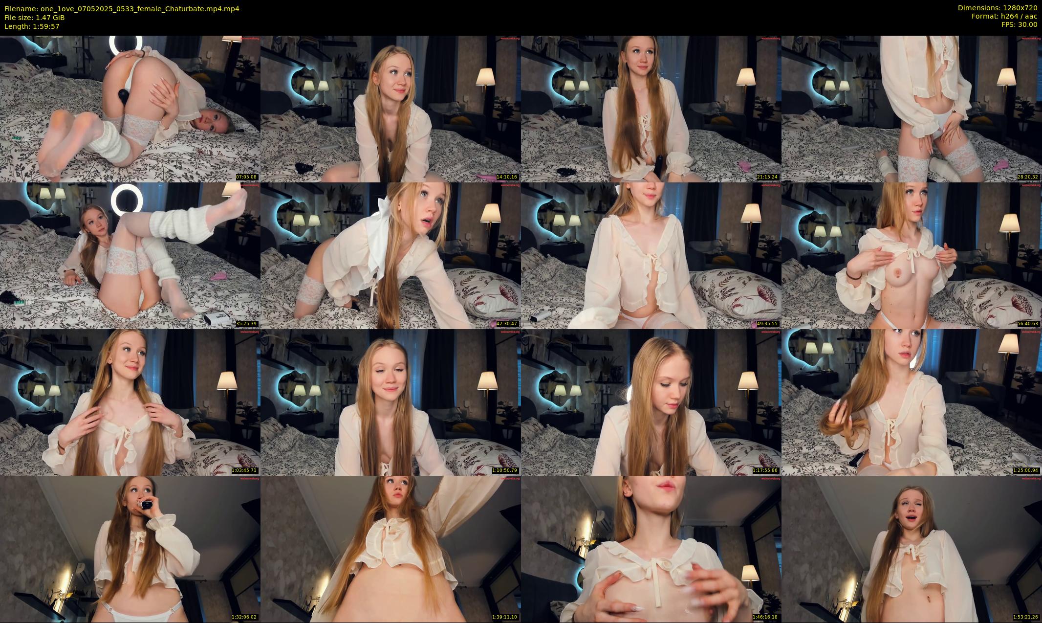 one_1ove — 120 minute Chaturbate female cam show recording, 720p, May 7, 2025