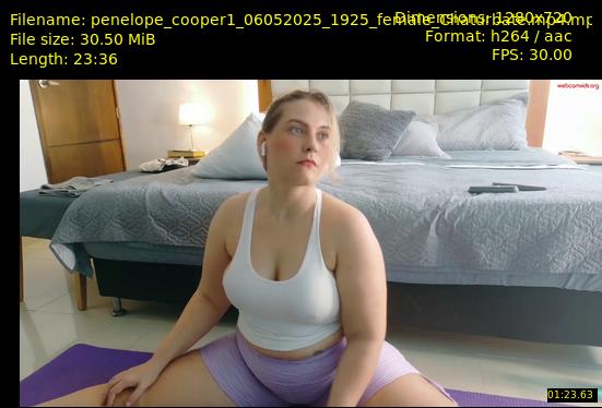 penelope_cooper1 — 24 minute Chaturbate female cam show recording, 720p, May 6, 2025