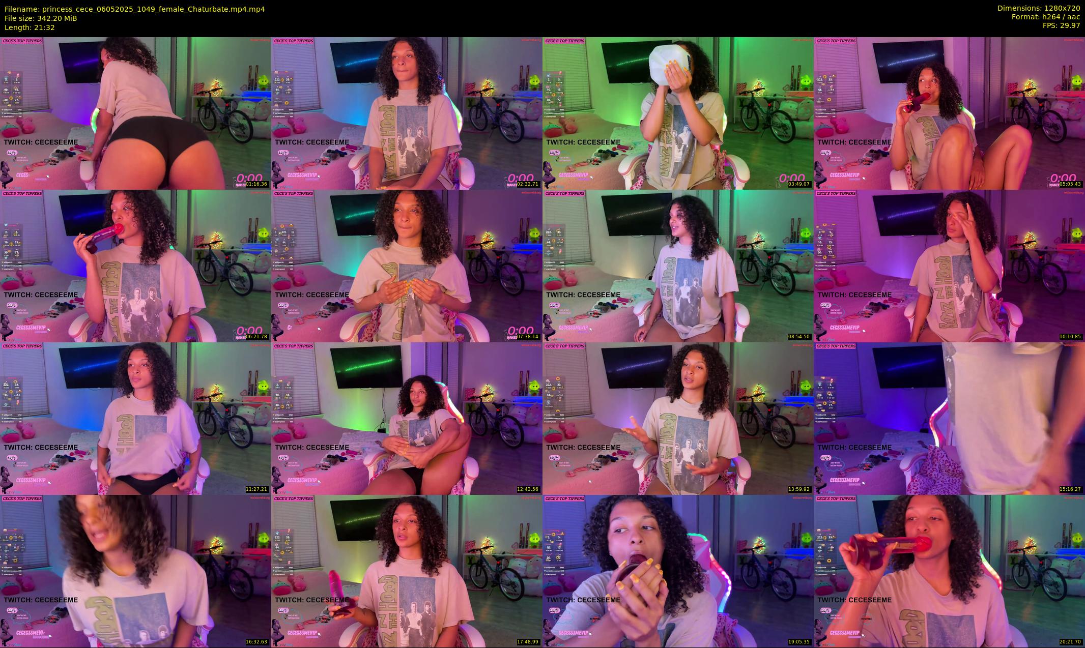 princess_cece — 22 minute Chaturbate female cam show recording, 720p, May 6, 2025