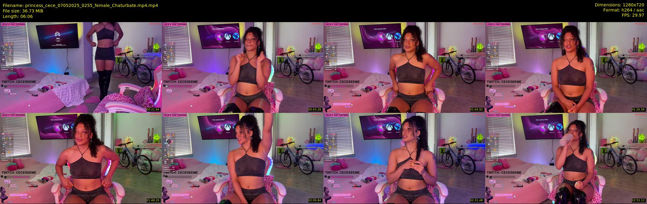 princess_cece — 7 minute Chaturbate female cam show recording, 720p, May 7, 2025