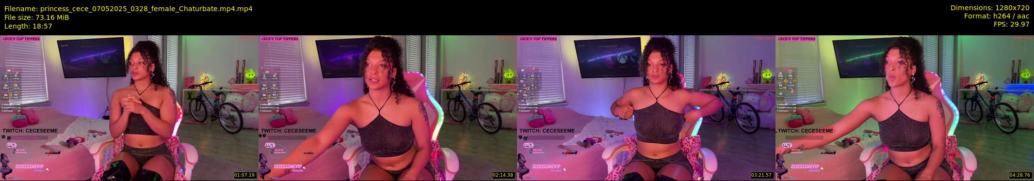 princess_cece — 19 minute Chaturbate female cam show recording, 720p, May 7, 2025