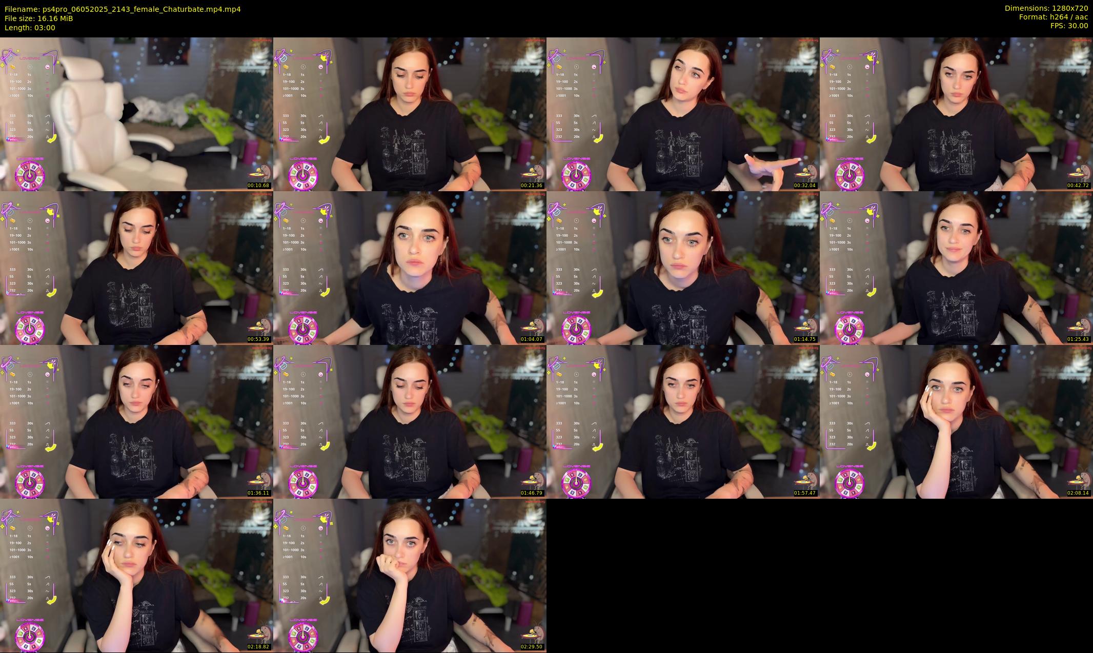 ps4pro — 3 minute Chaturbate female cam show recording, 720p, May 6, 2025