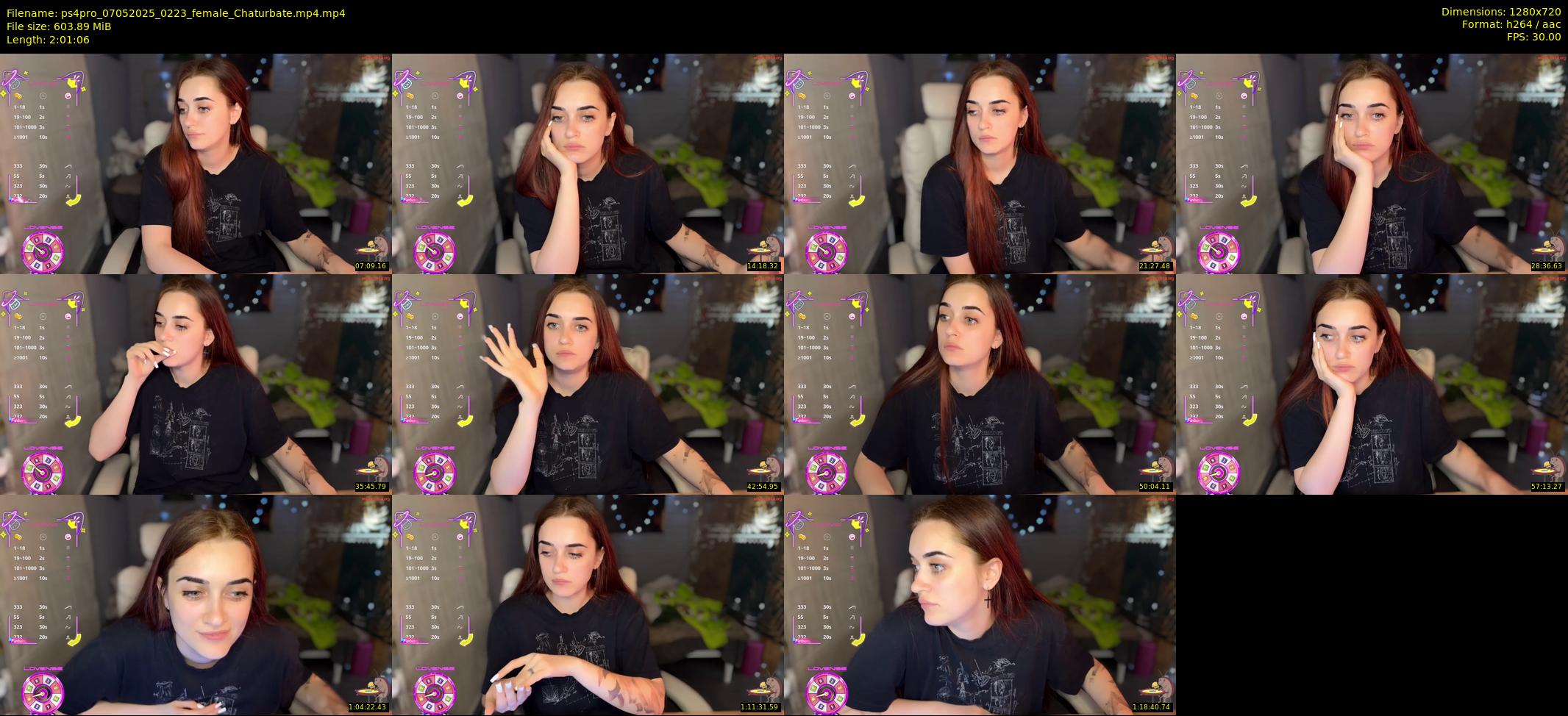 ps4pro — 122 minute Chaturbate female cam show recording, 720p, May 7, 2025